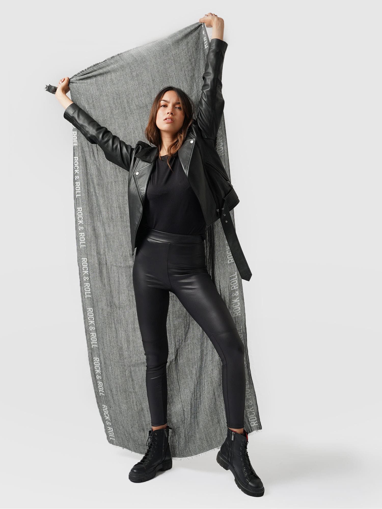 Rock & Roll Scarf - Black - Image 5