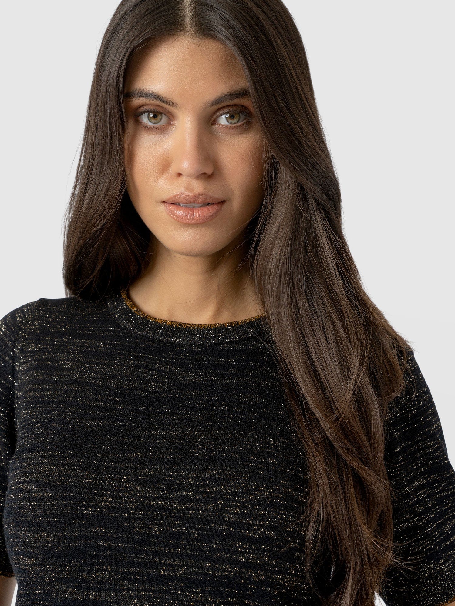 Roux Short Sleeve Knit - Gold - Image 4