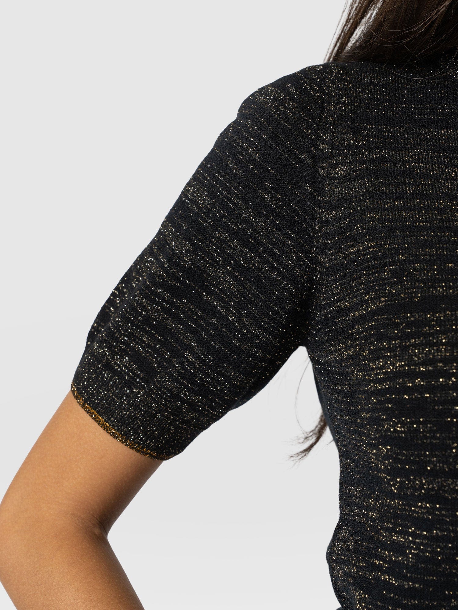 Roux Short Sleeve Knit - Gold - Image 5