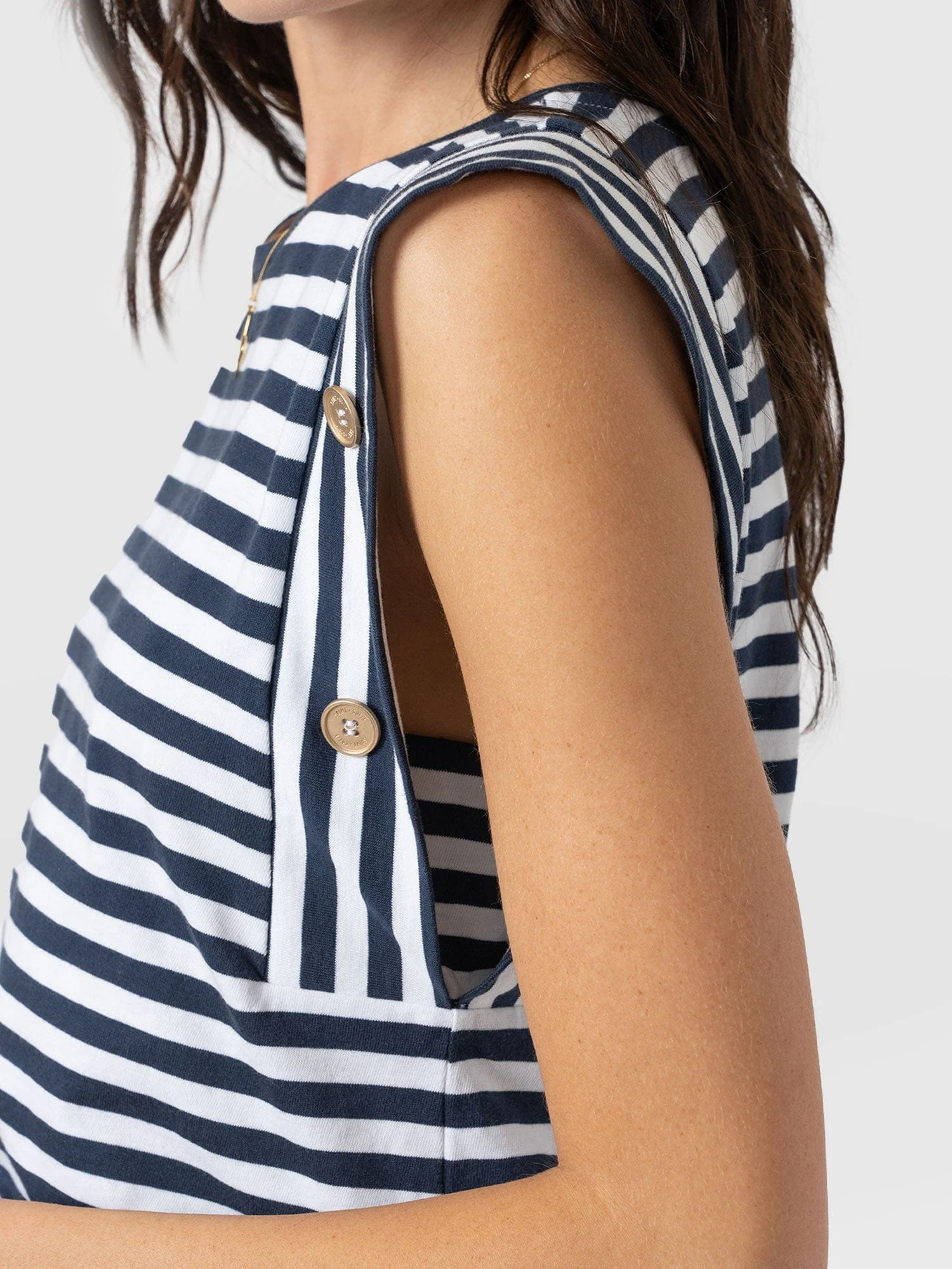 Rowan Tee - Navy Stripe - Image 5