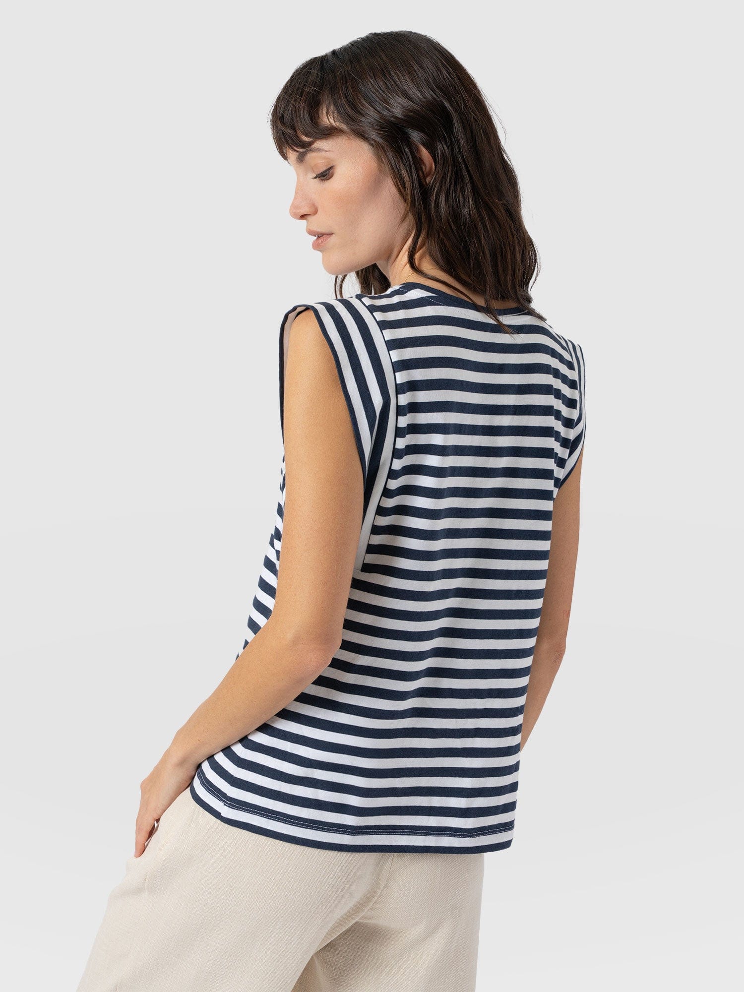 Rowan Tee - Navy Stripe - Image 6