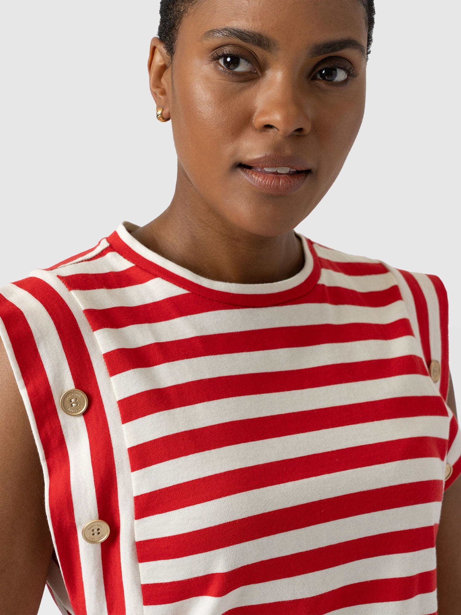 Rowan Tee - Red Stripe - Image 3