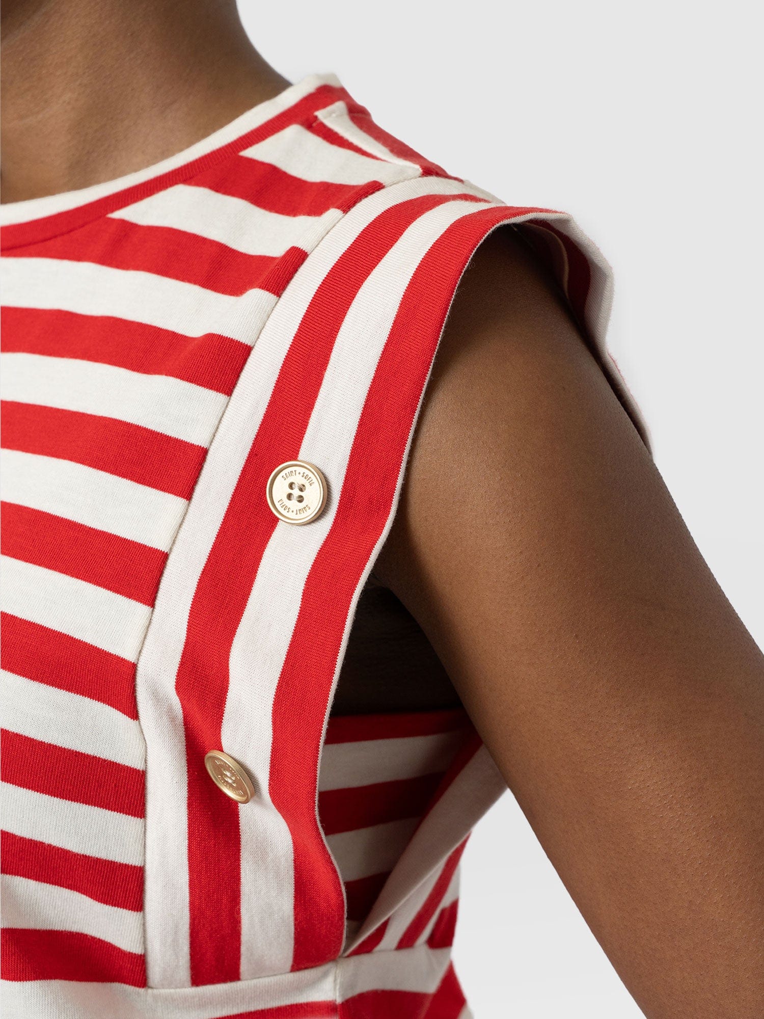 Rowan Tee - Red Stripe - Image 4