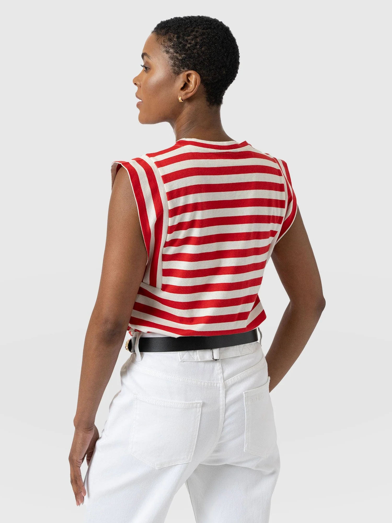 Rowan Tee - Red Stripe - Image 5