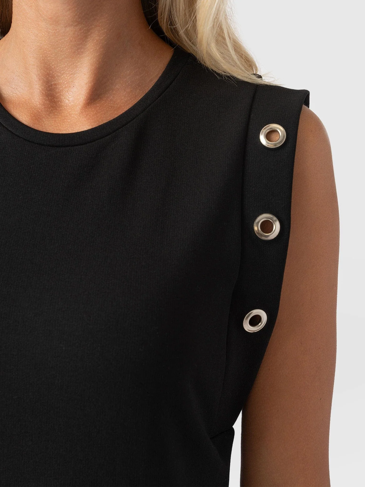 Rowan Dress - Black Eyelet - Image 4