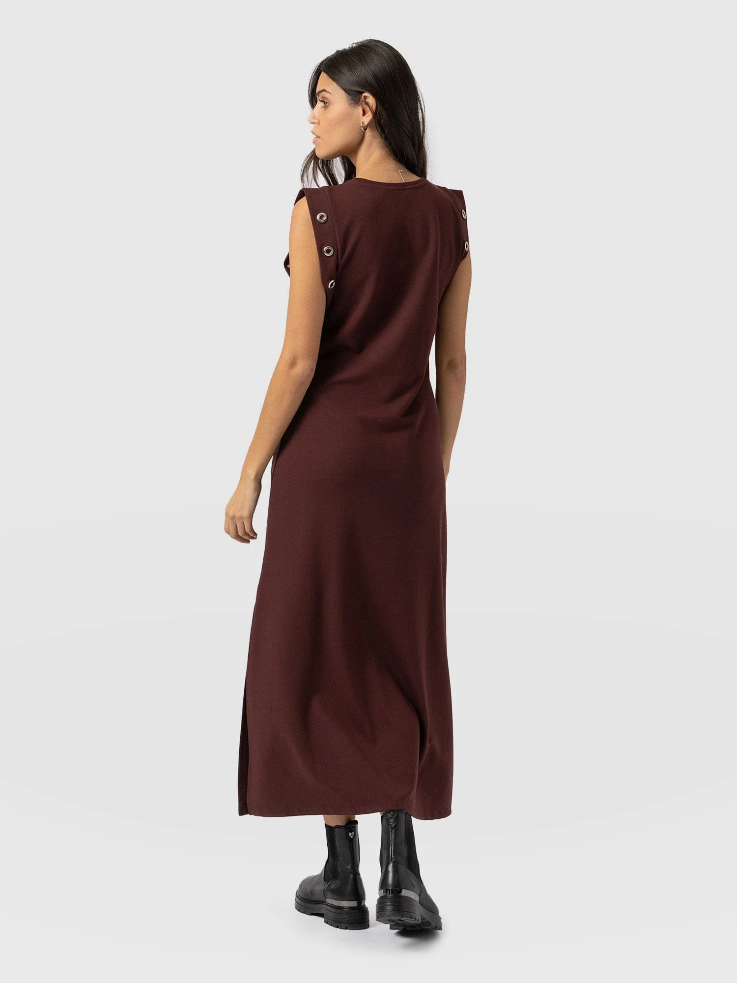 Rowan Dress - Maroon - Image 4