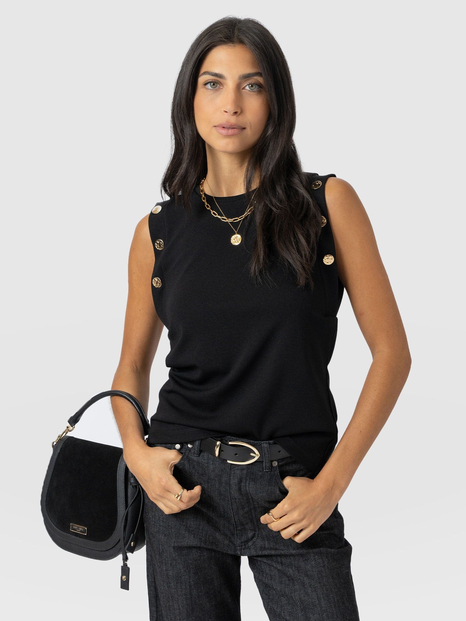 Rowan Tee - Black - Molten - Image 2