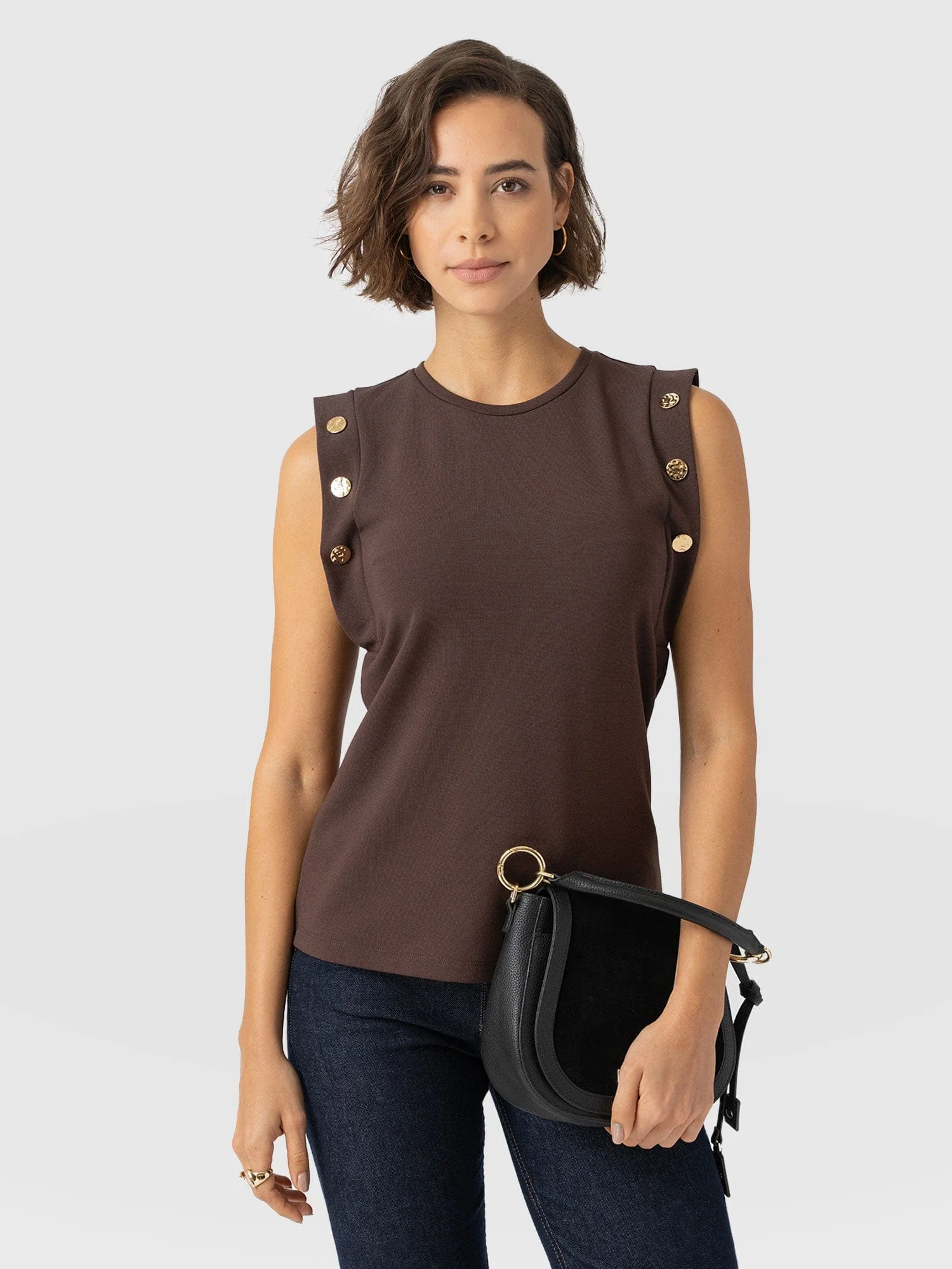 Rowan Tee - Brown - Molten - Image 2