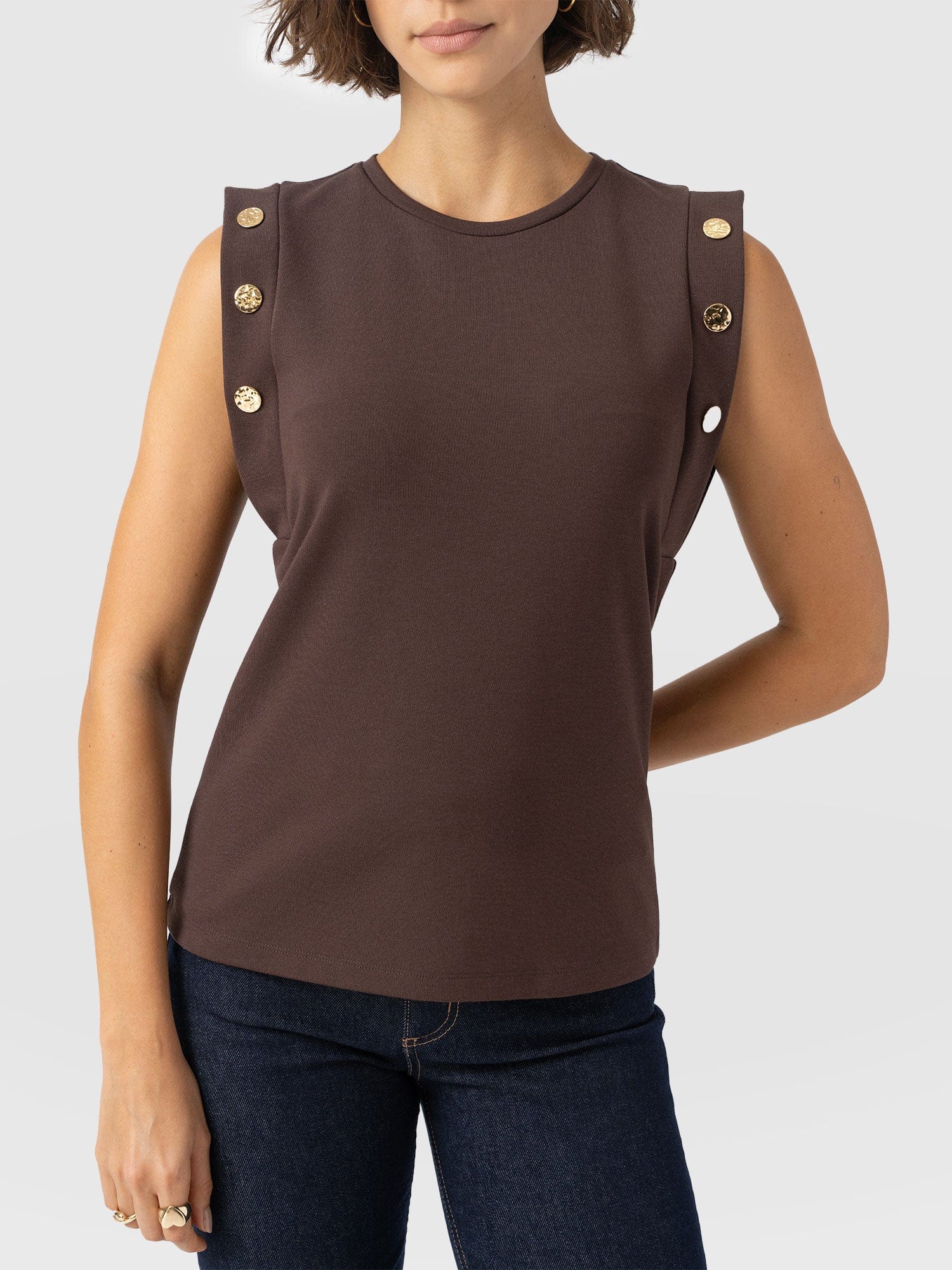 Rowan Tee - Brown - Molten - Image 3