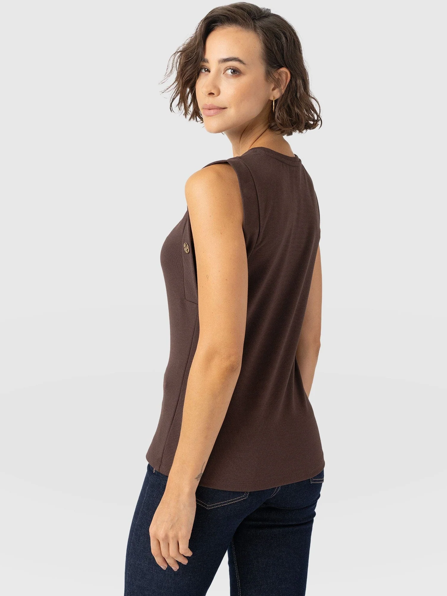 Rowan Tee - Brown - Molten - Image 6