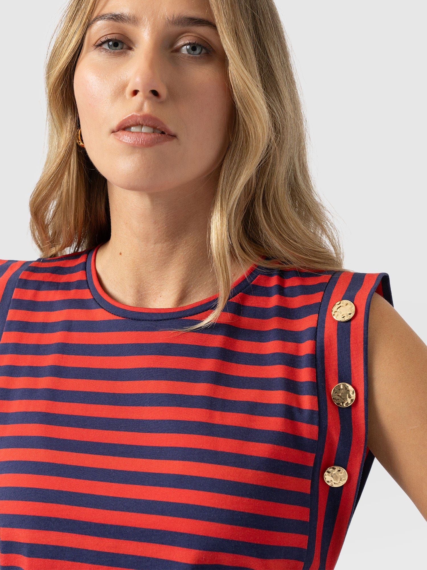 Rowan Tee - Red/Navy Stripe - Image 4