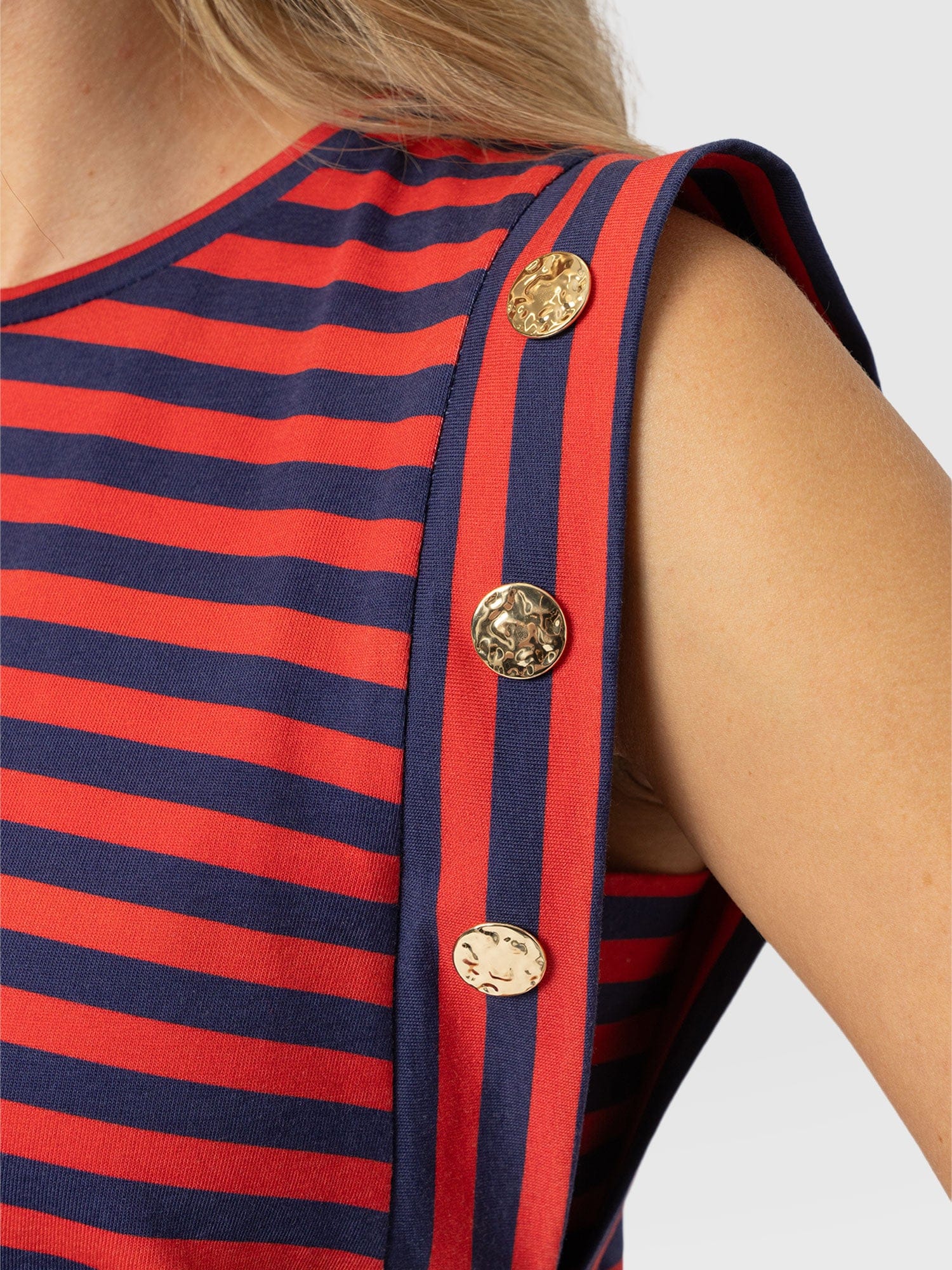 Rowan Tee - Red/Navy Stripe - Image 5