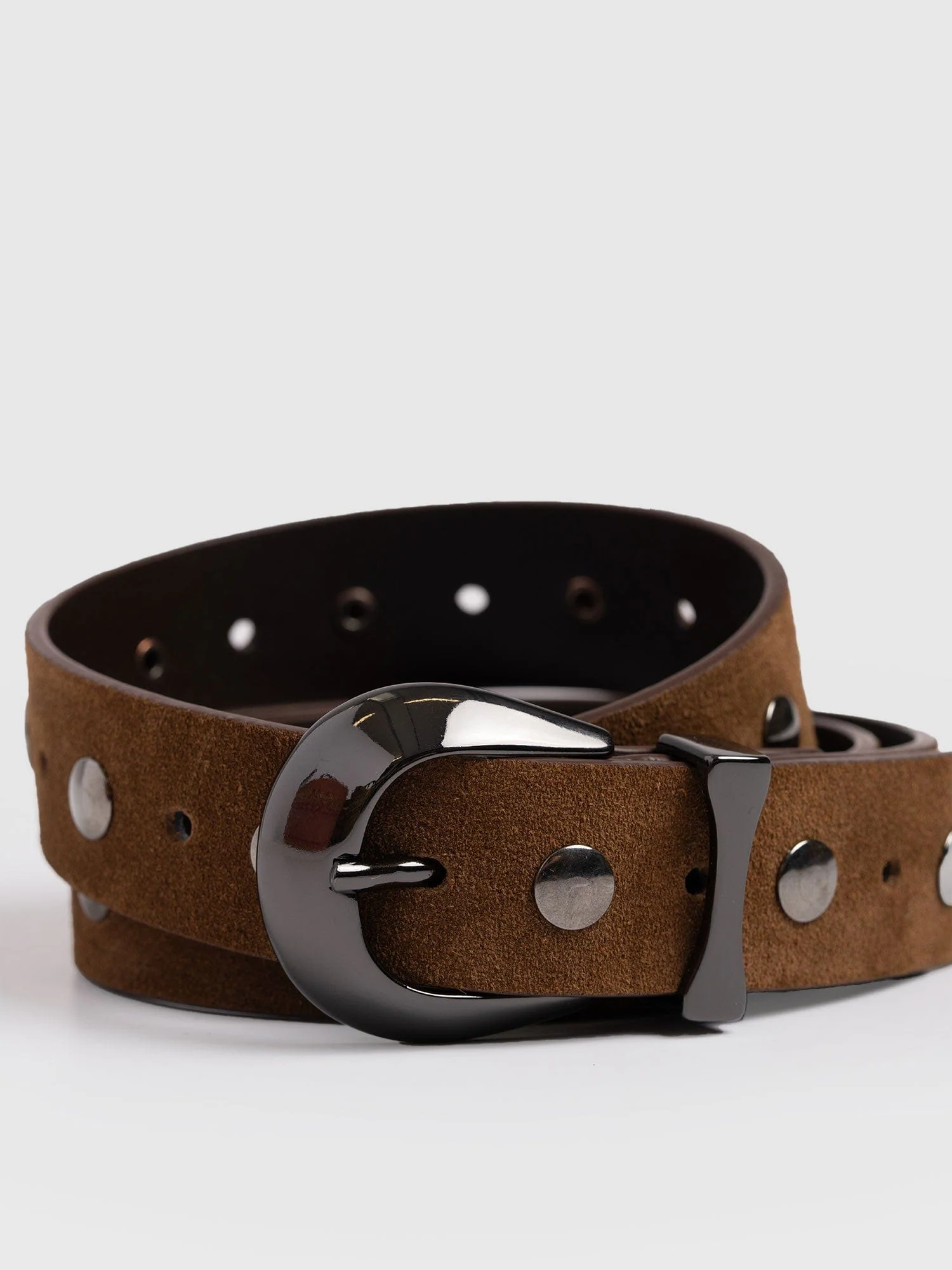 Roxie Studded Belt - Camel - Image 2