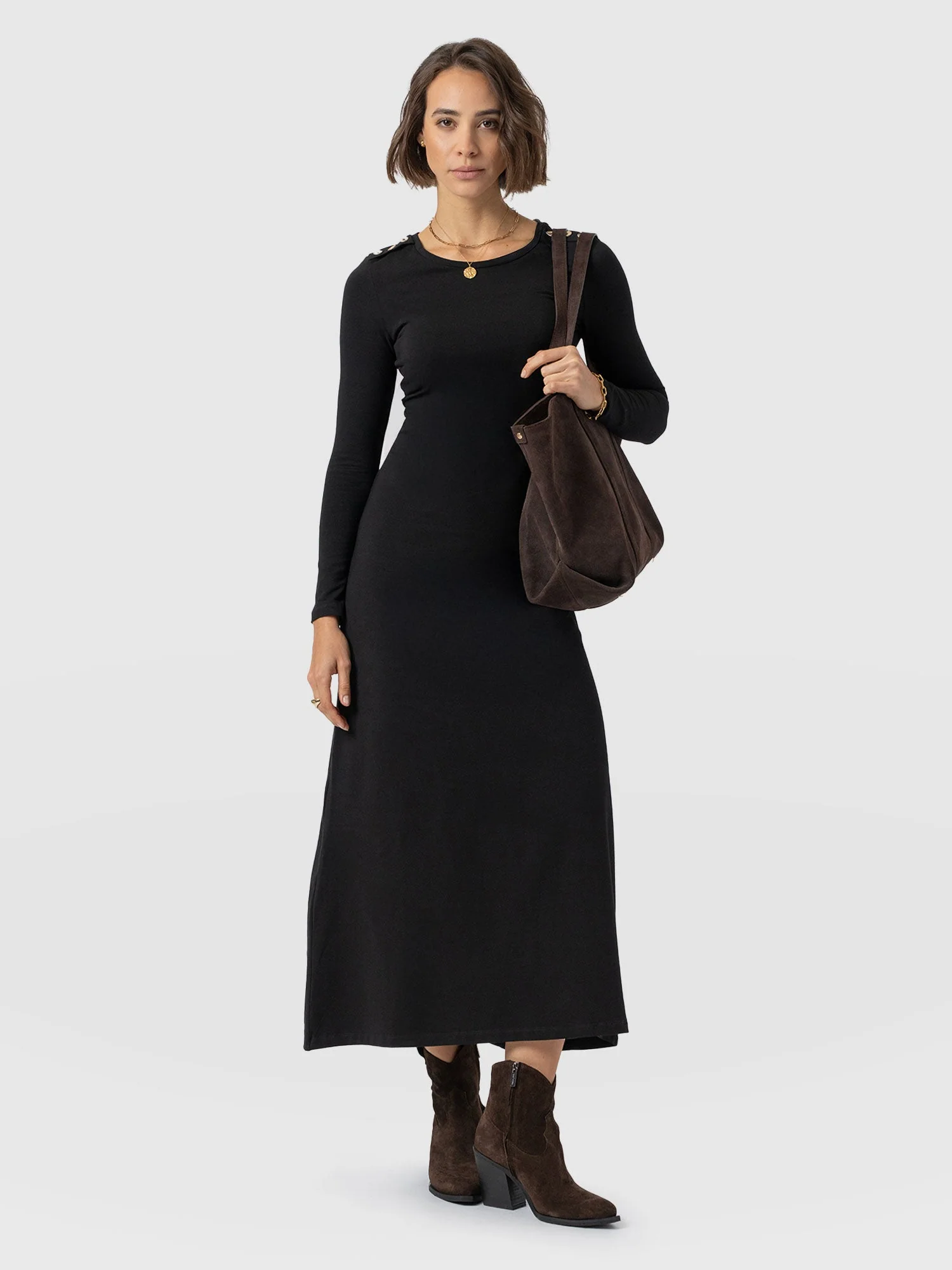 Runway Maxi Dress - Black - Image 2