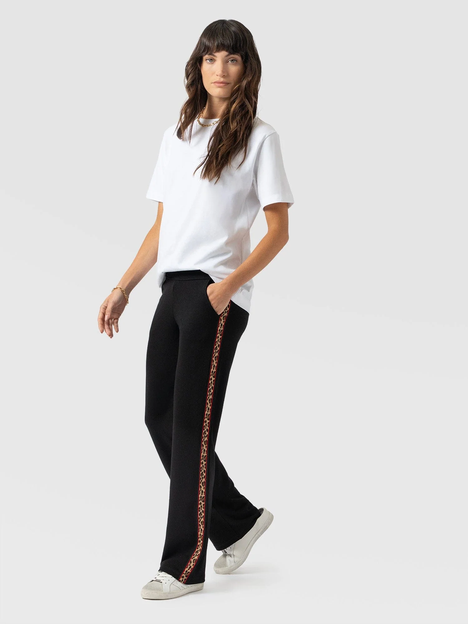 Runway Pant - Black Leopard