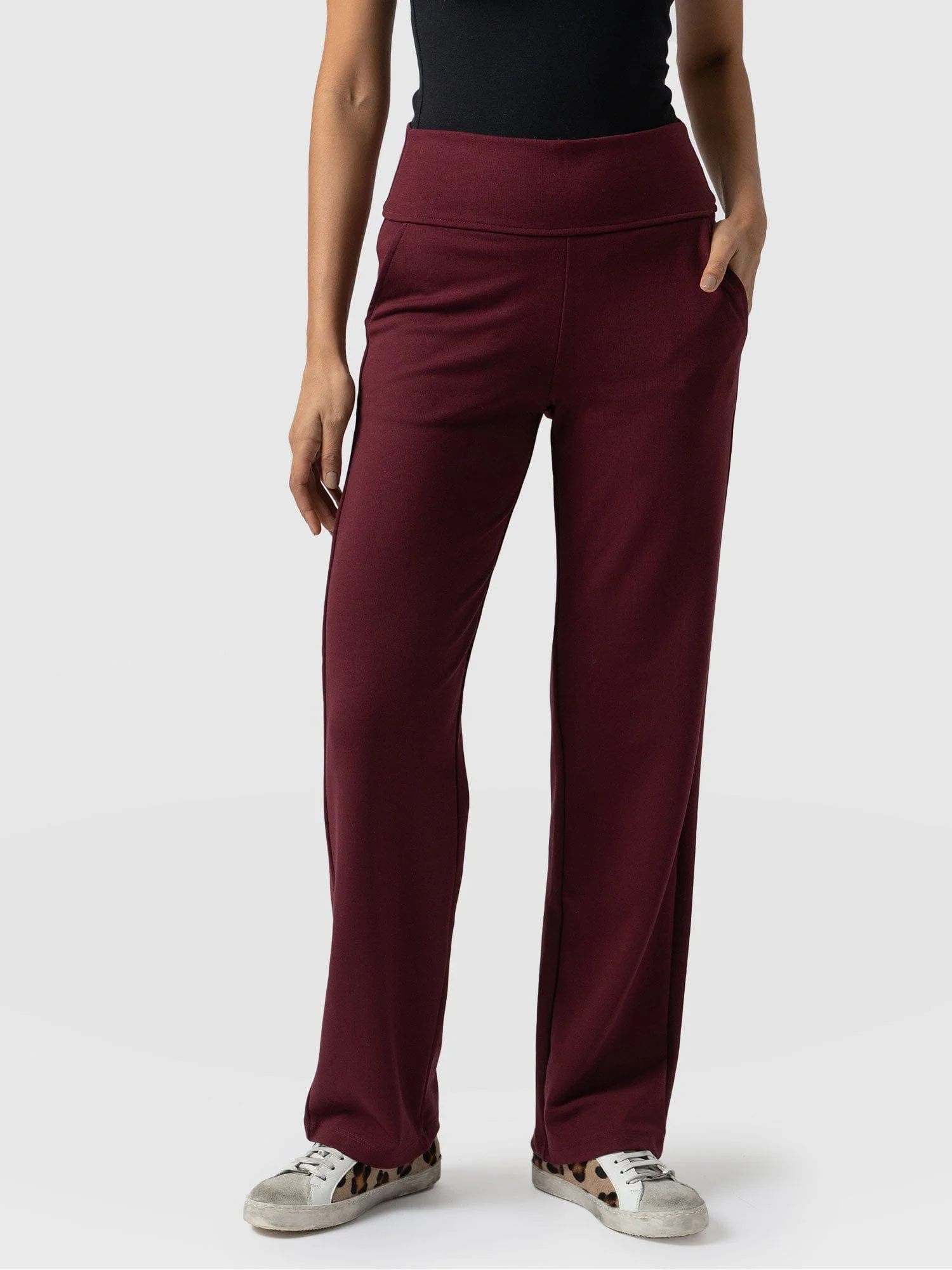 Runway Pant - Burgundy - Image 2