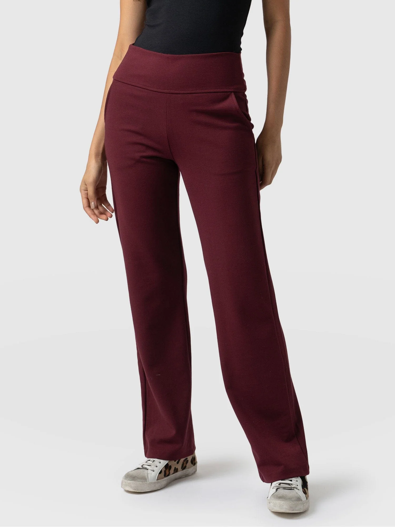Runway Pant - Burgundy - Image 4