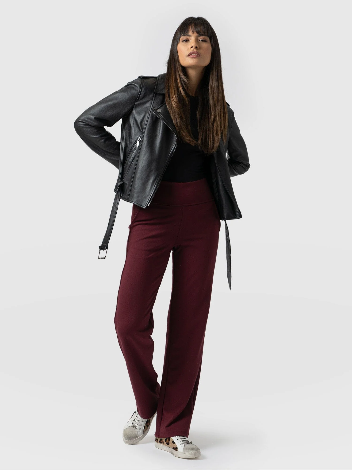 Runway Pant - Burgundy - Image 6