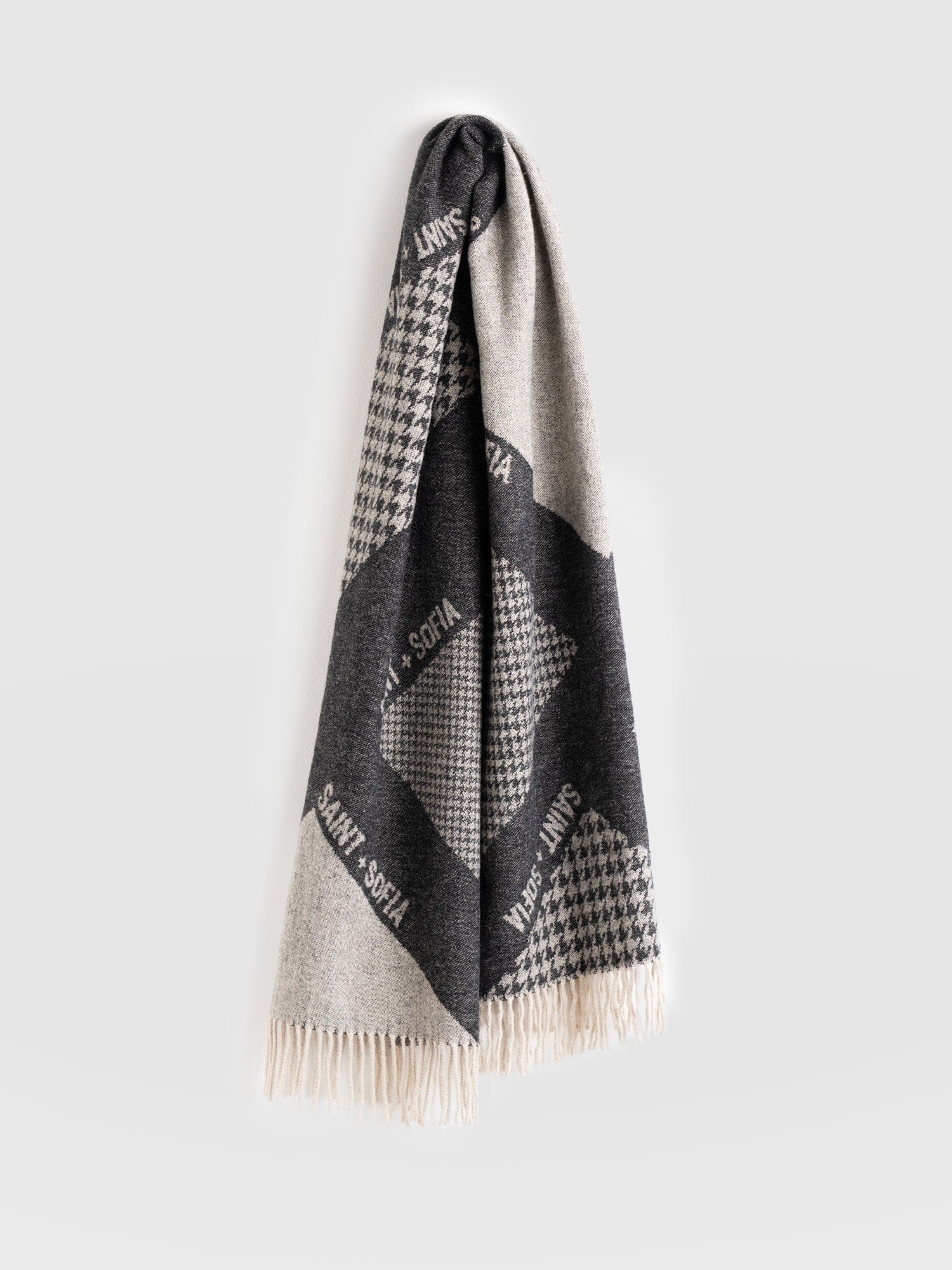 Saint + Sofia Scarf - Black/Grey - Image 7