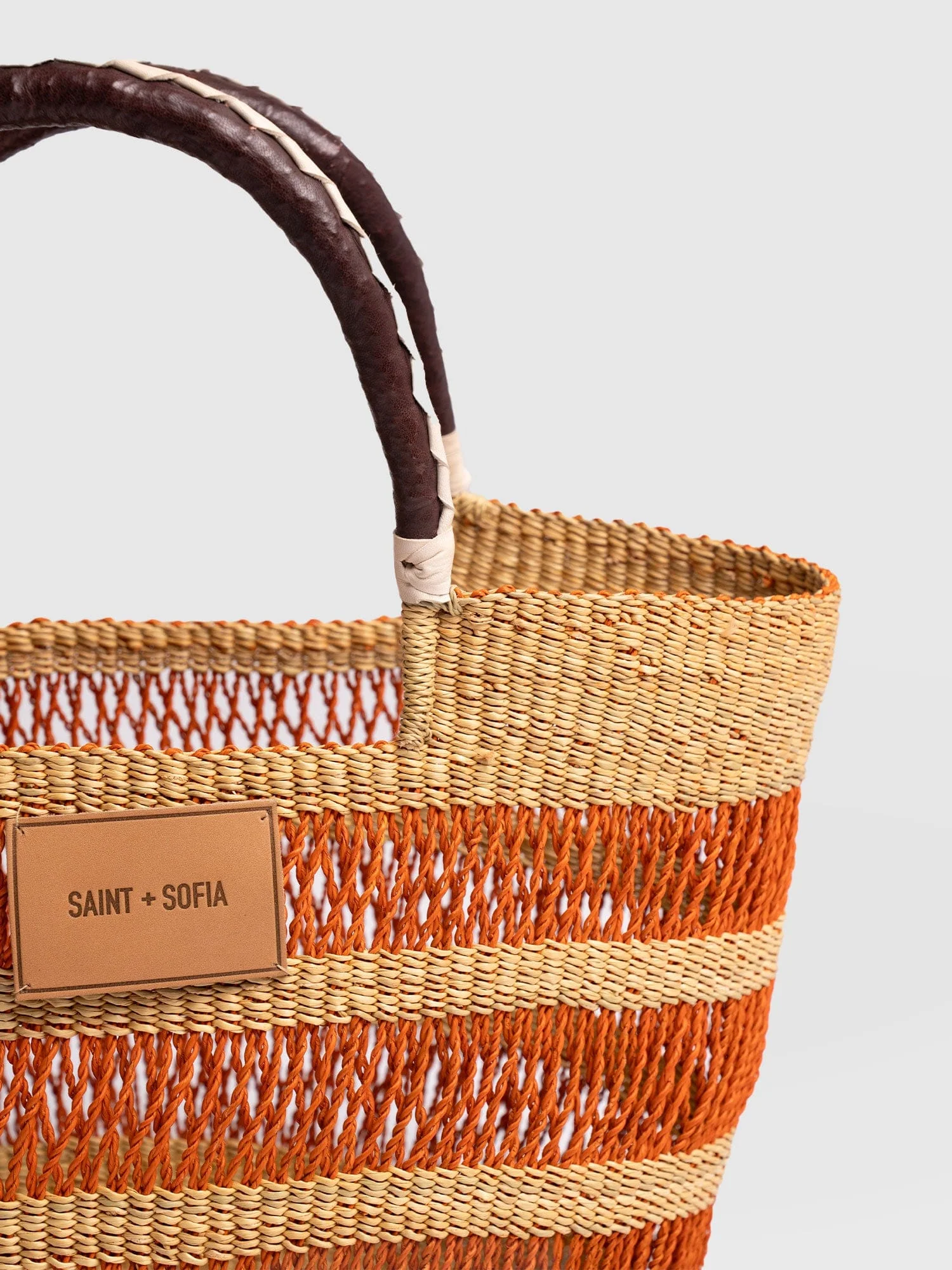 Simone Basket Bag - Orange - Image 5