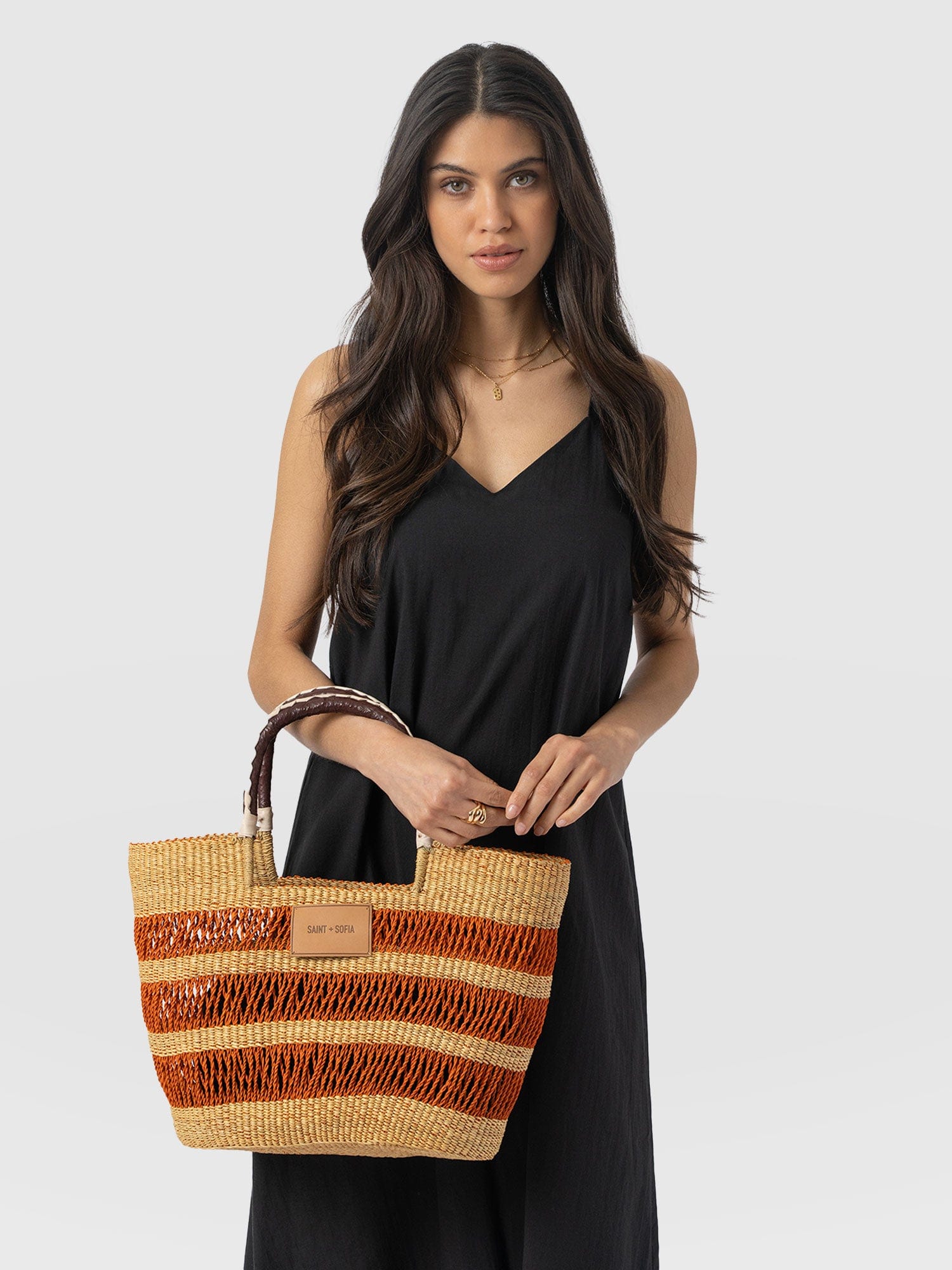 Simone Basket Bag - Orange - Image 6