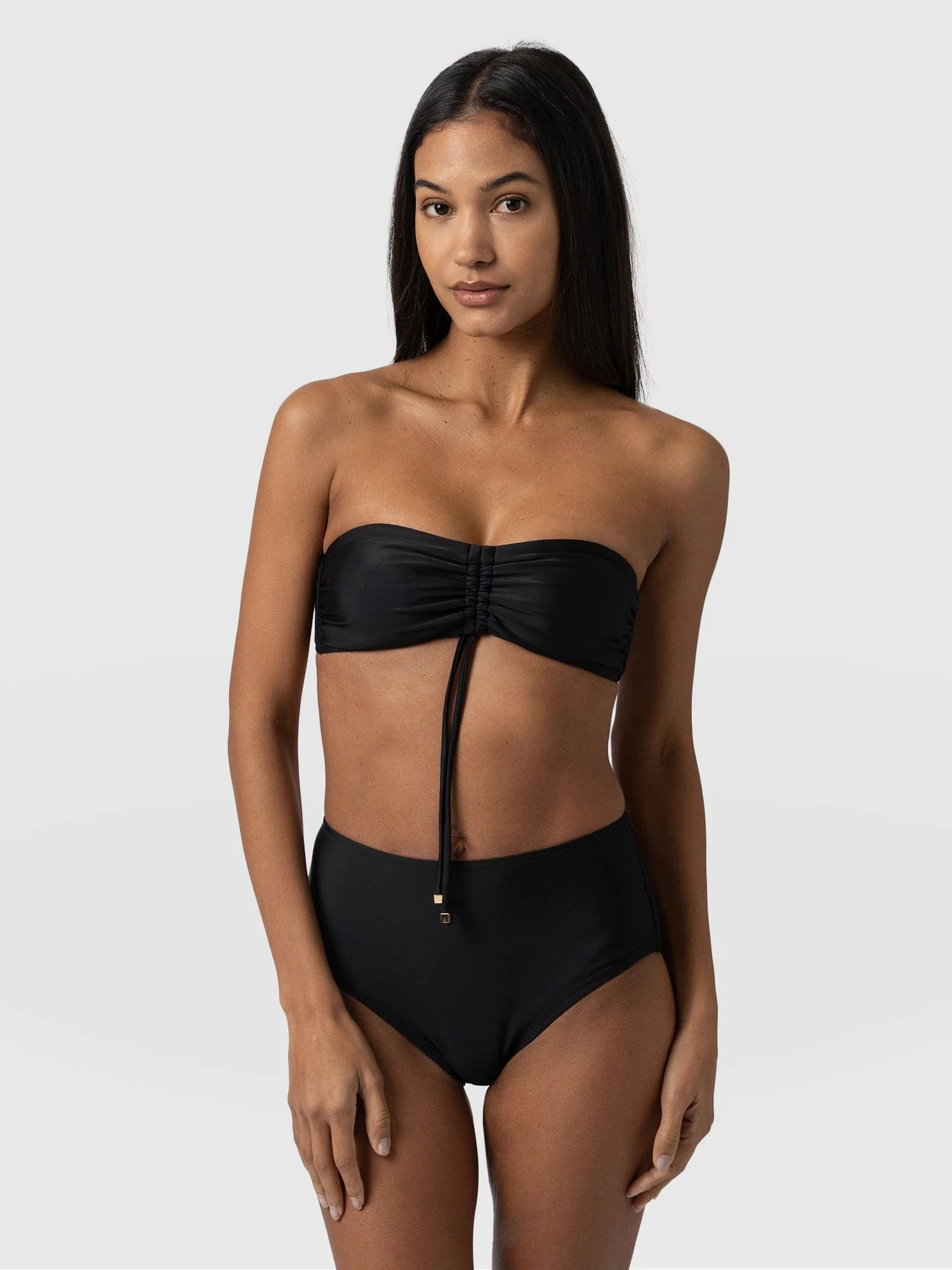 Skye Bandeau Bikini Top - Black - Image 2