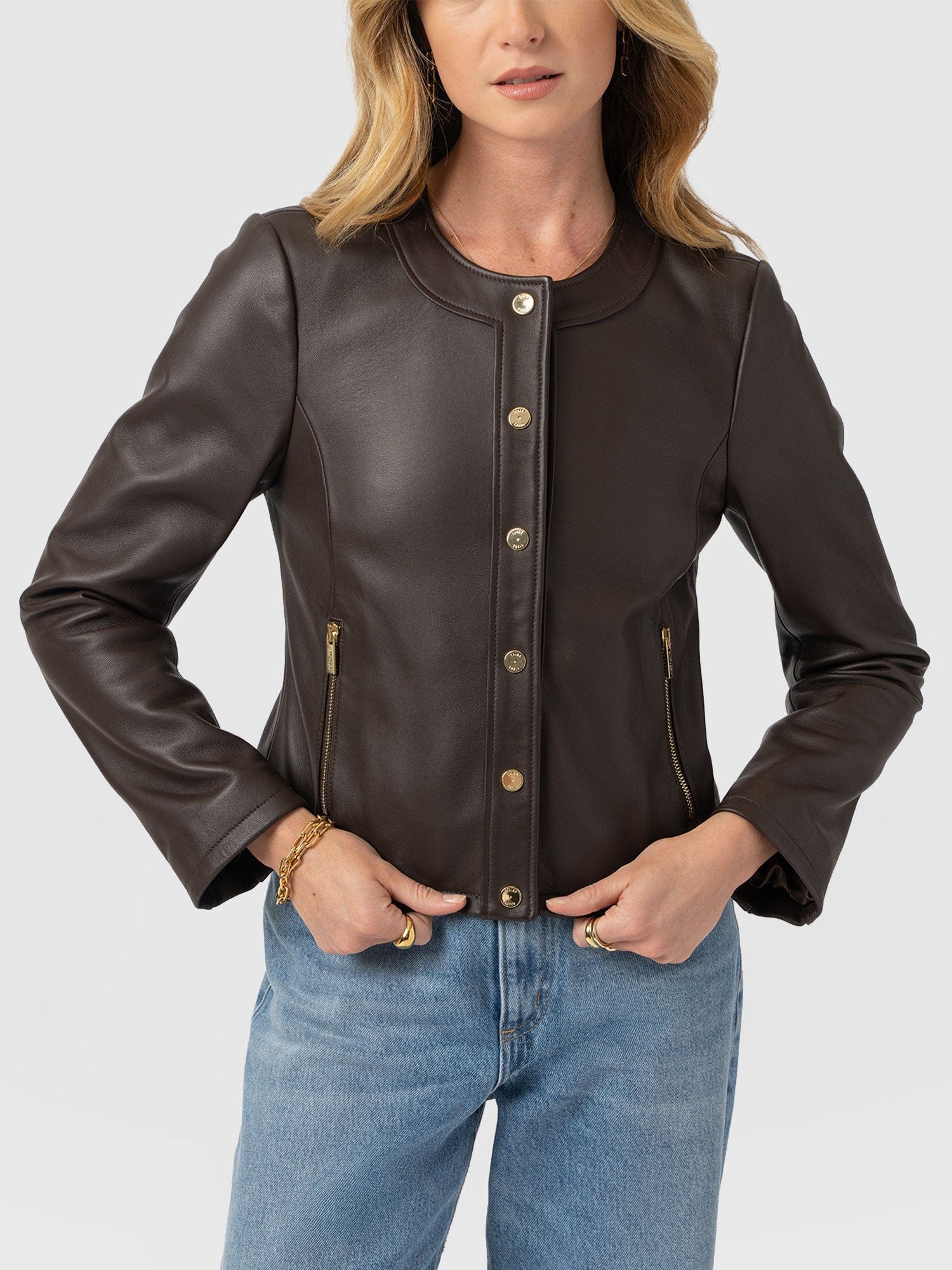 Skye Jacket - Chocolate - Image 3