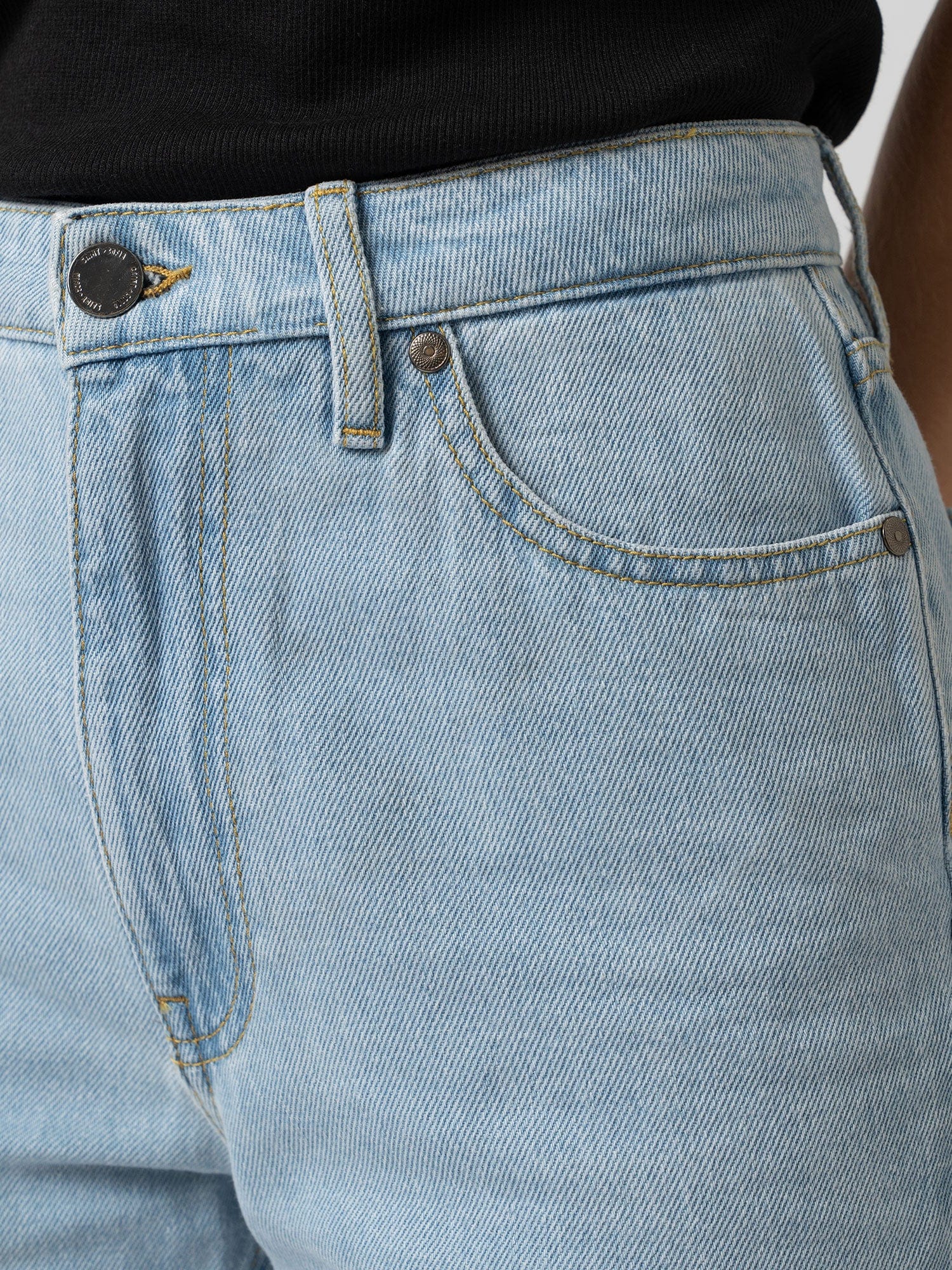 Slim Mom Jeans - Pale Blue - Image 3