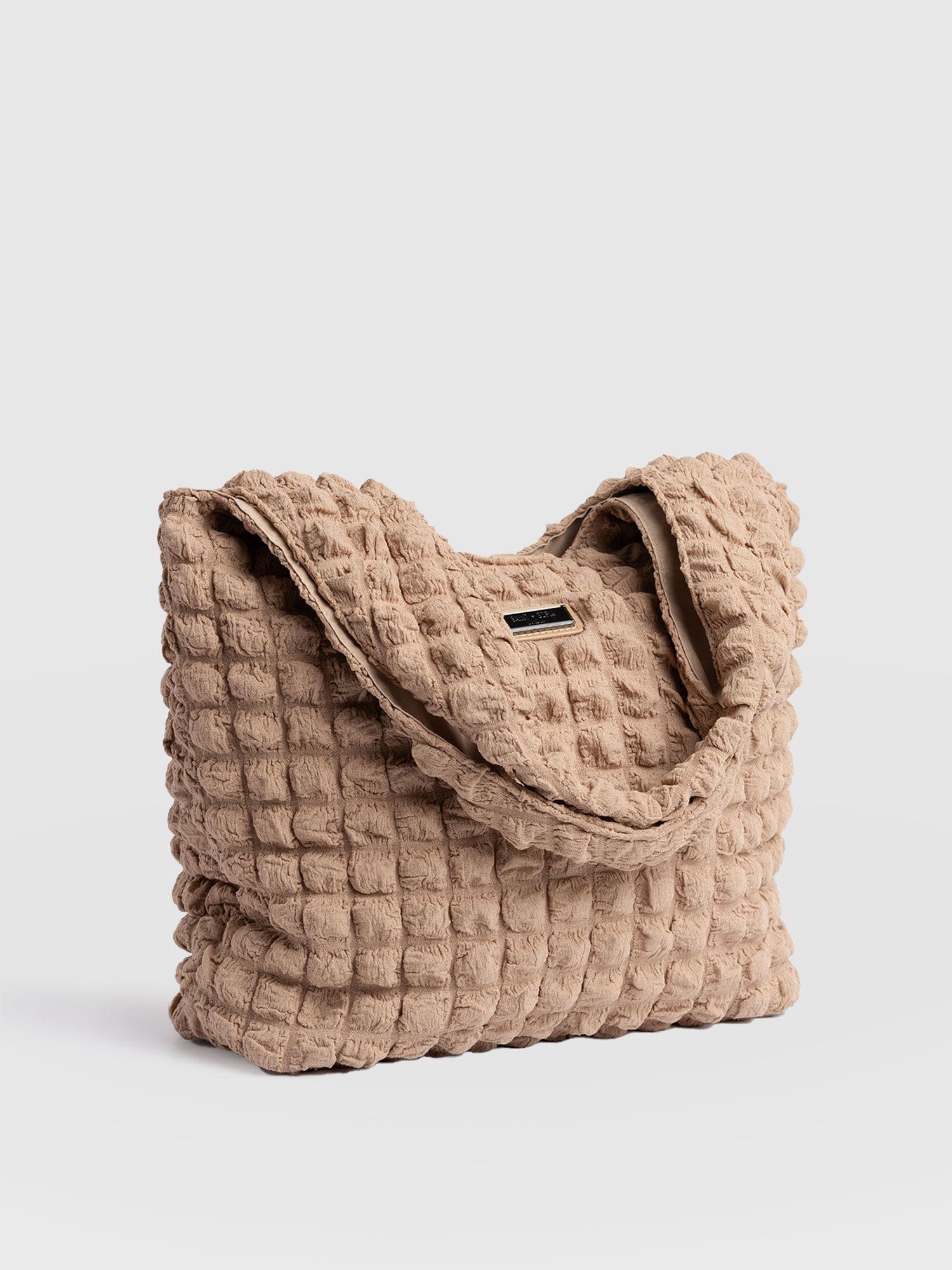 Soho Shoulder Tote Bag - Beige - Image 2