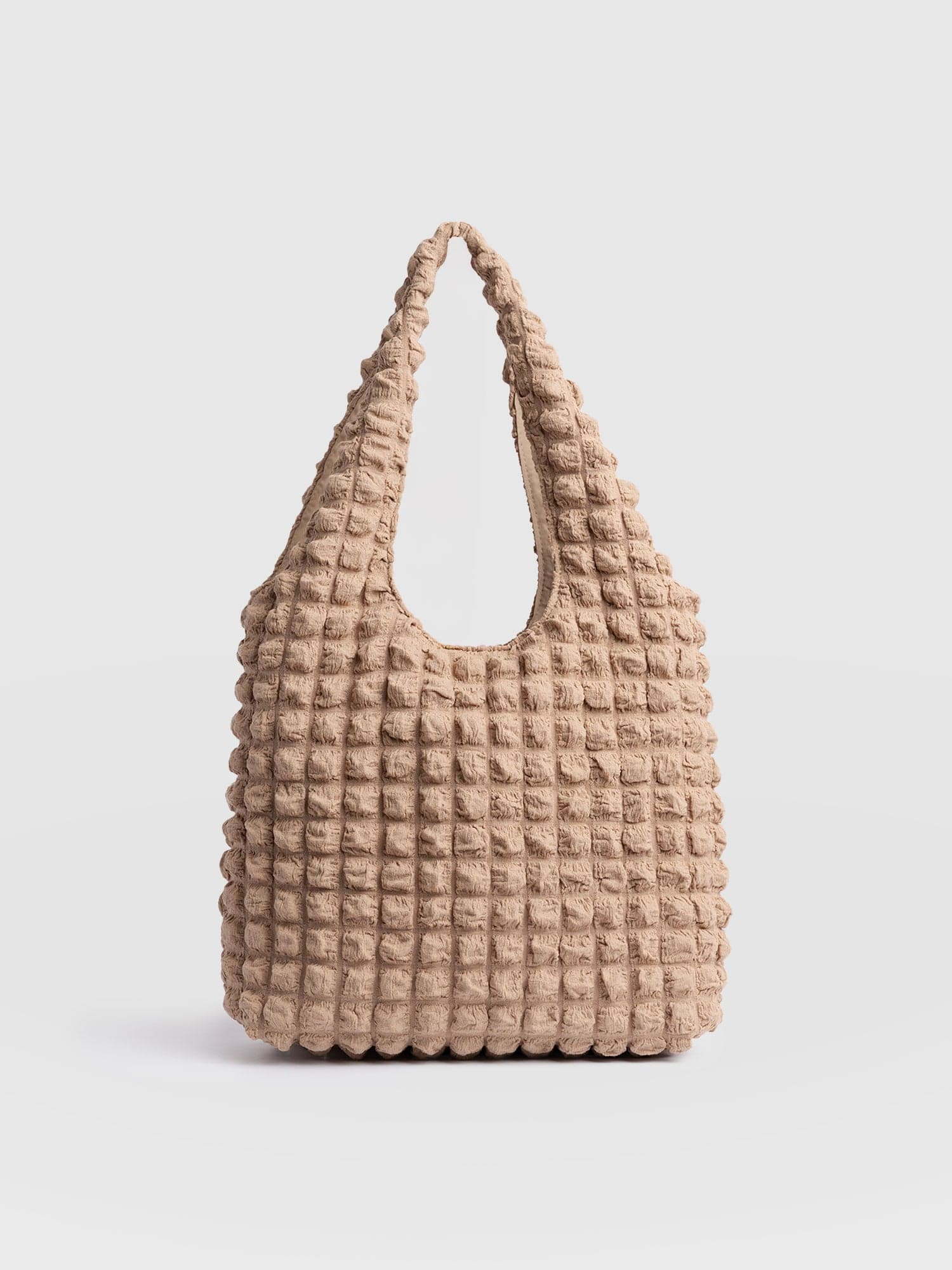 Soho Shoulder Tote Bag - Beige - Image 3