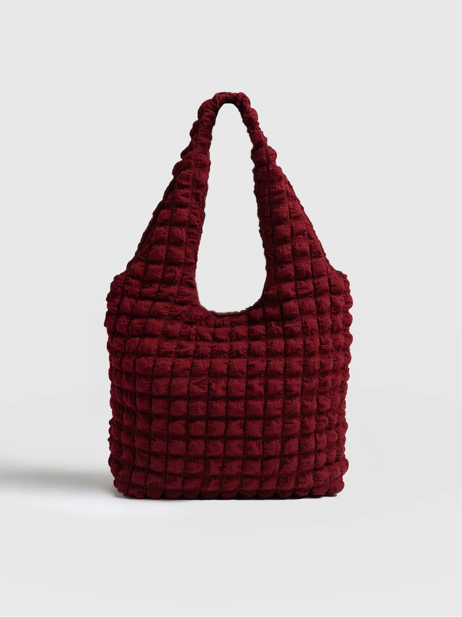 Soho Shoulder Tote Bag - Burgundy - Image 3