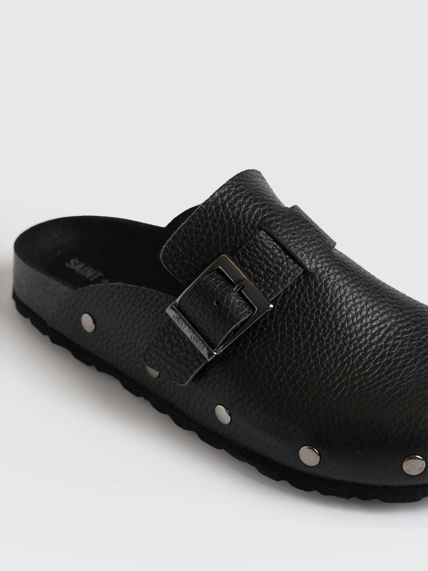 Studded Clogs - Black - Image 5