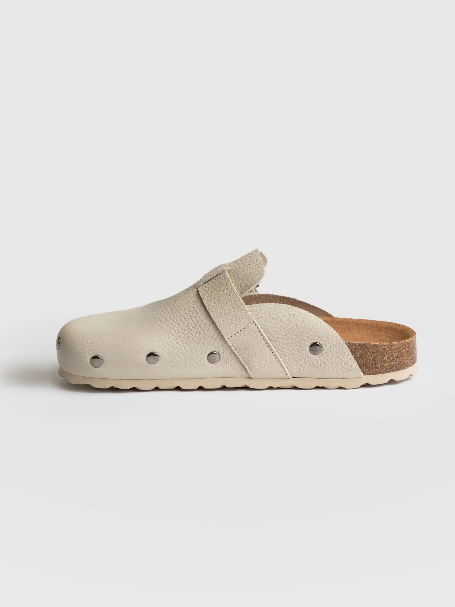 Studded Clogs - Cream - Image 2