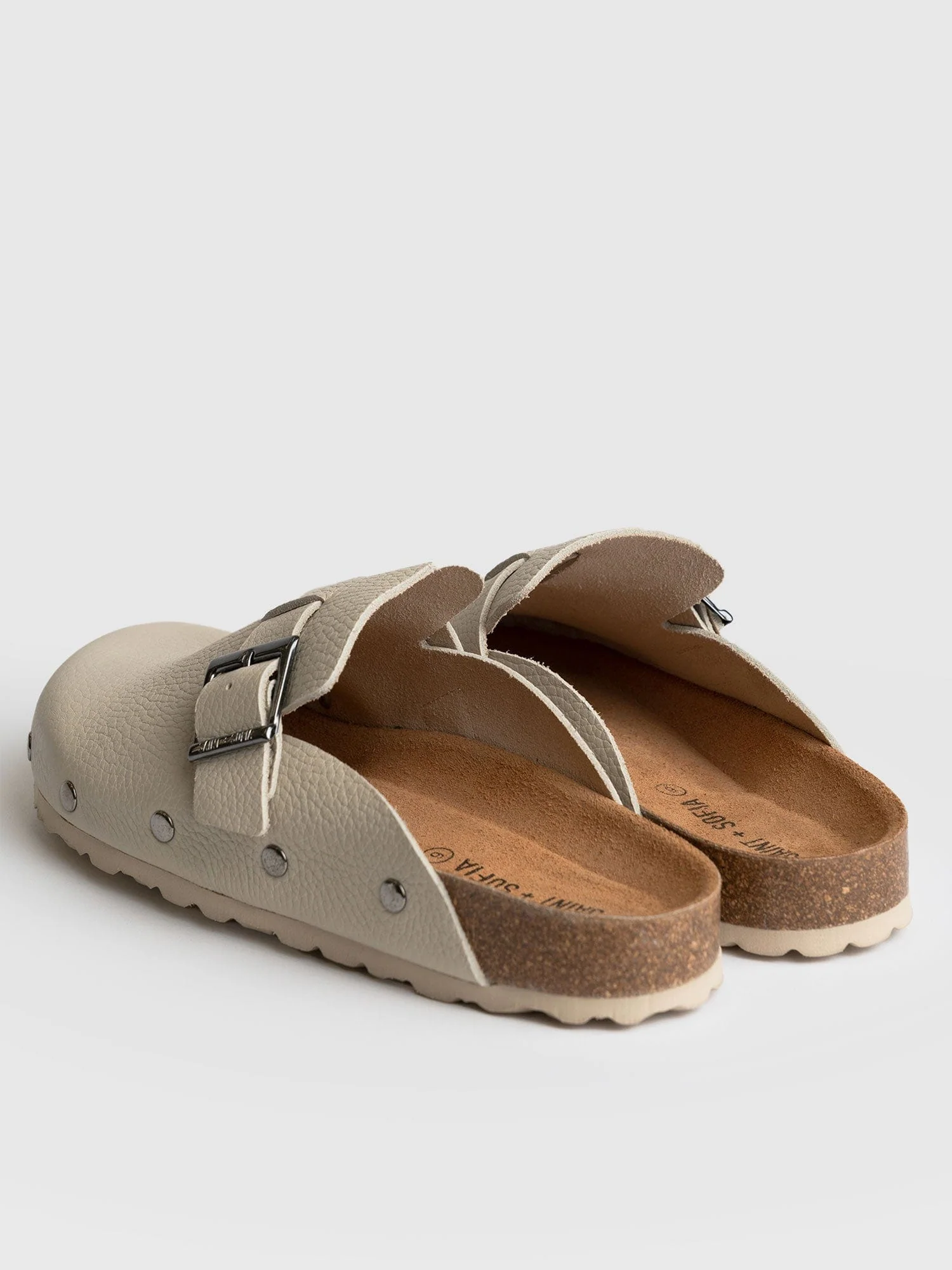 Studded Clogs - Cream - Image 5