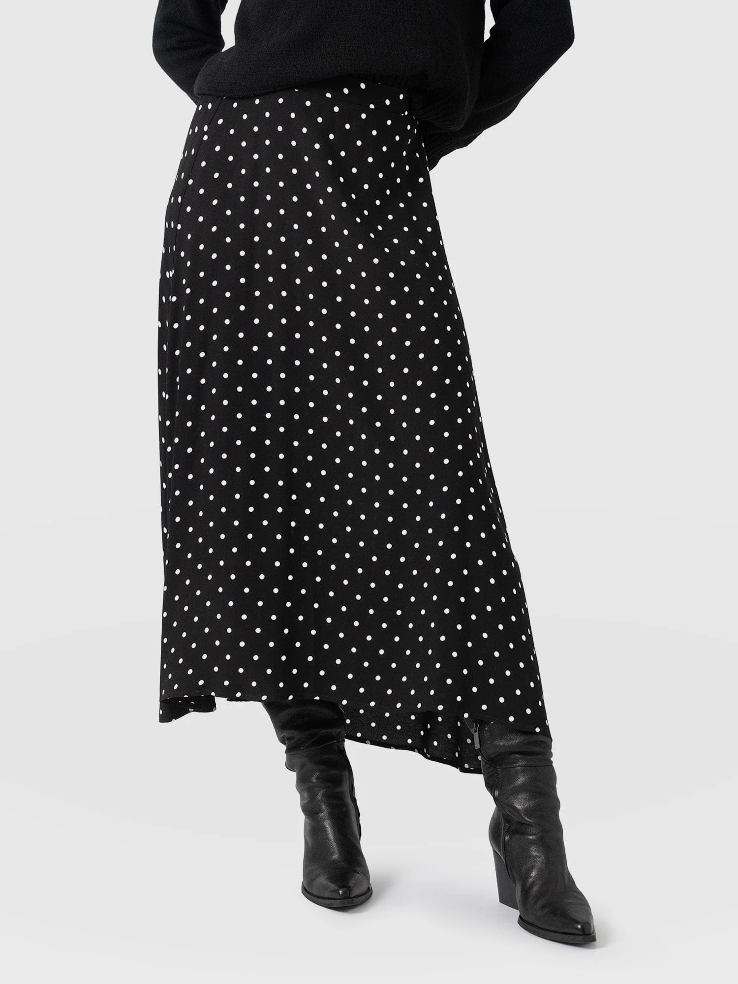 Sutton Skirt - Black Polka Dot - Image 3