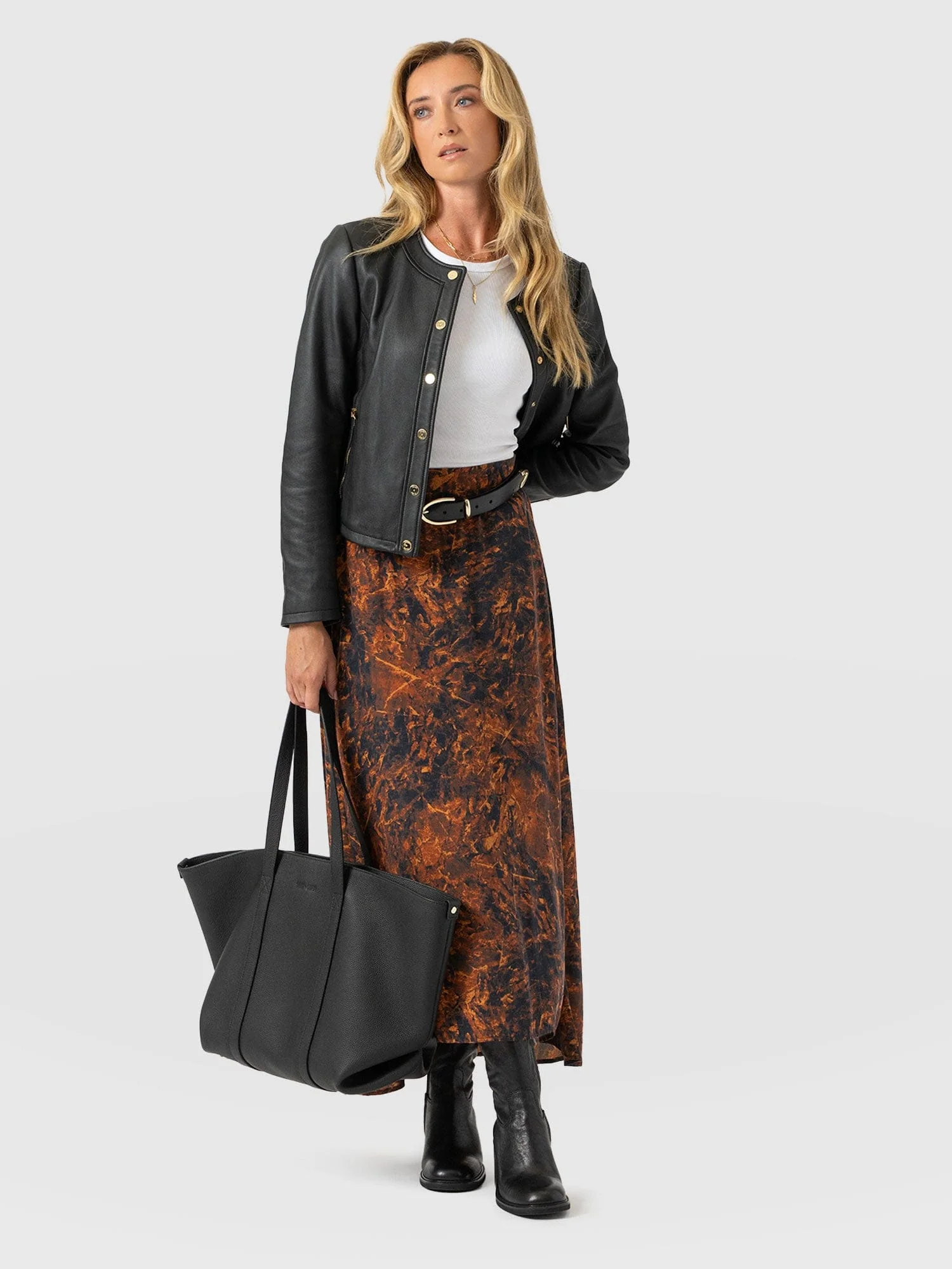 Sutton Skirt - Brown Marble - Image 2