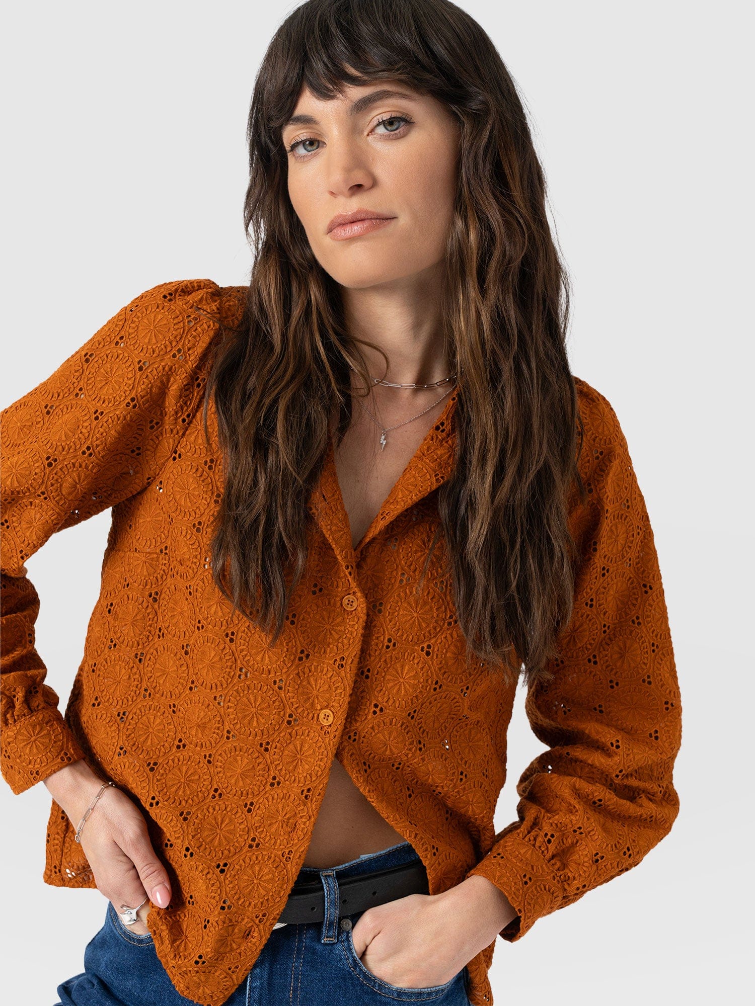 Tabitha Blouse - Tan - Image 2
