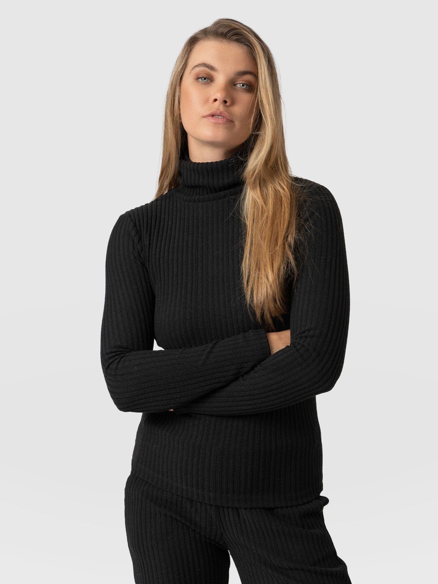Tempest Roll Neck - Black - Image 2