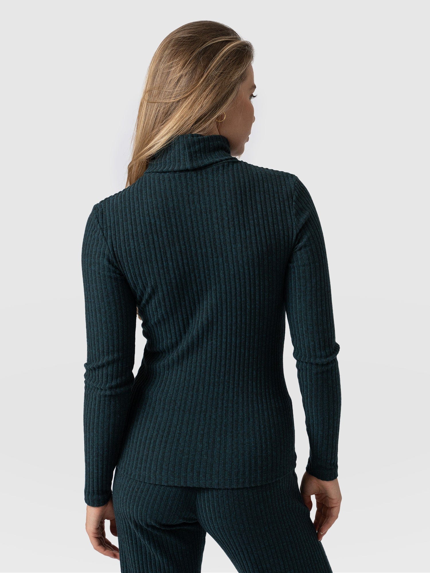 Tempest Roll Neck Top - Green - Image 6