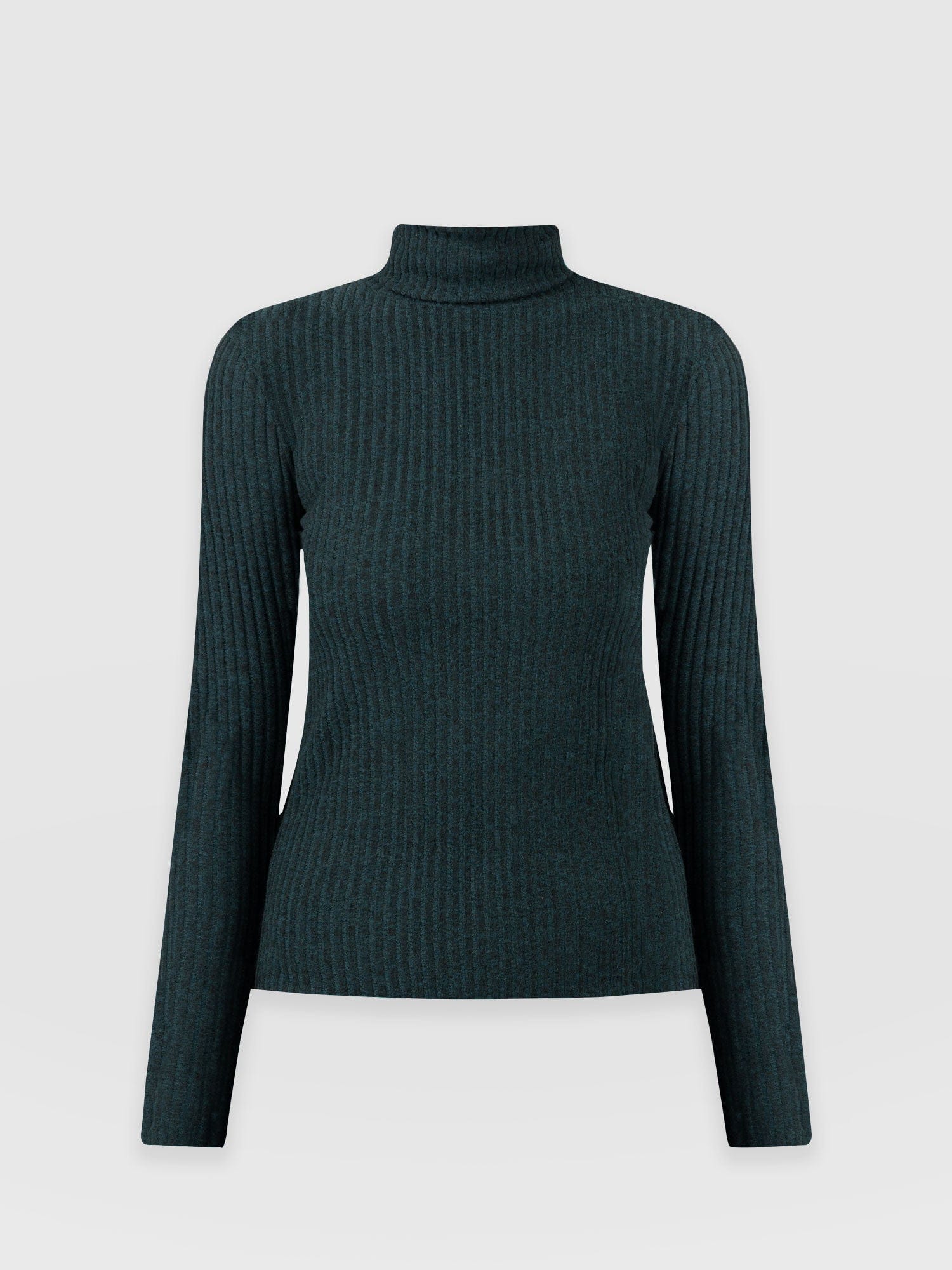 Tempest Roll Neck Top - Green - Image 7