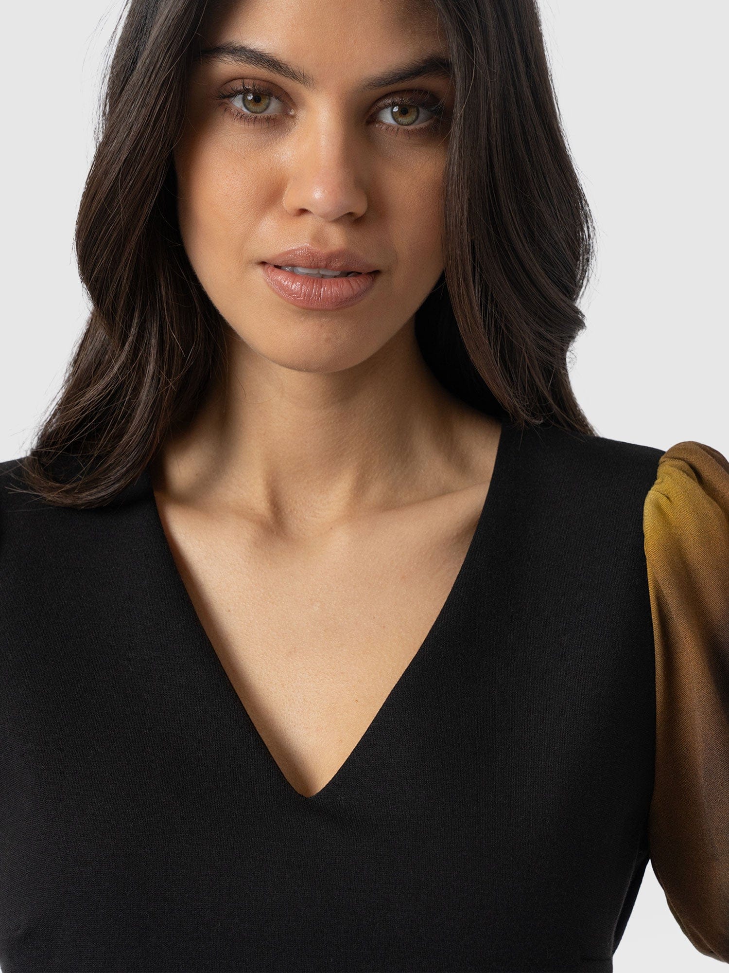 Tori Puff Sleeve Top - Yellow Gradient - Image 4