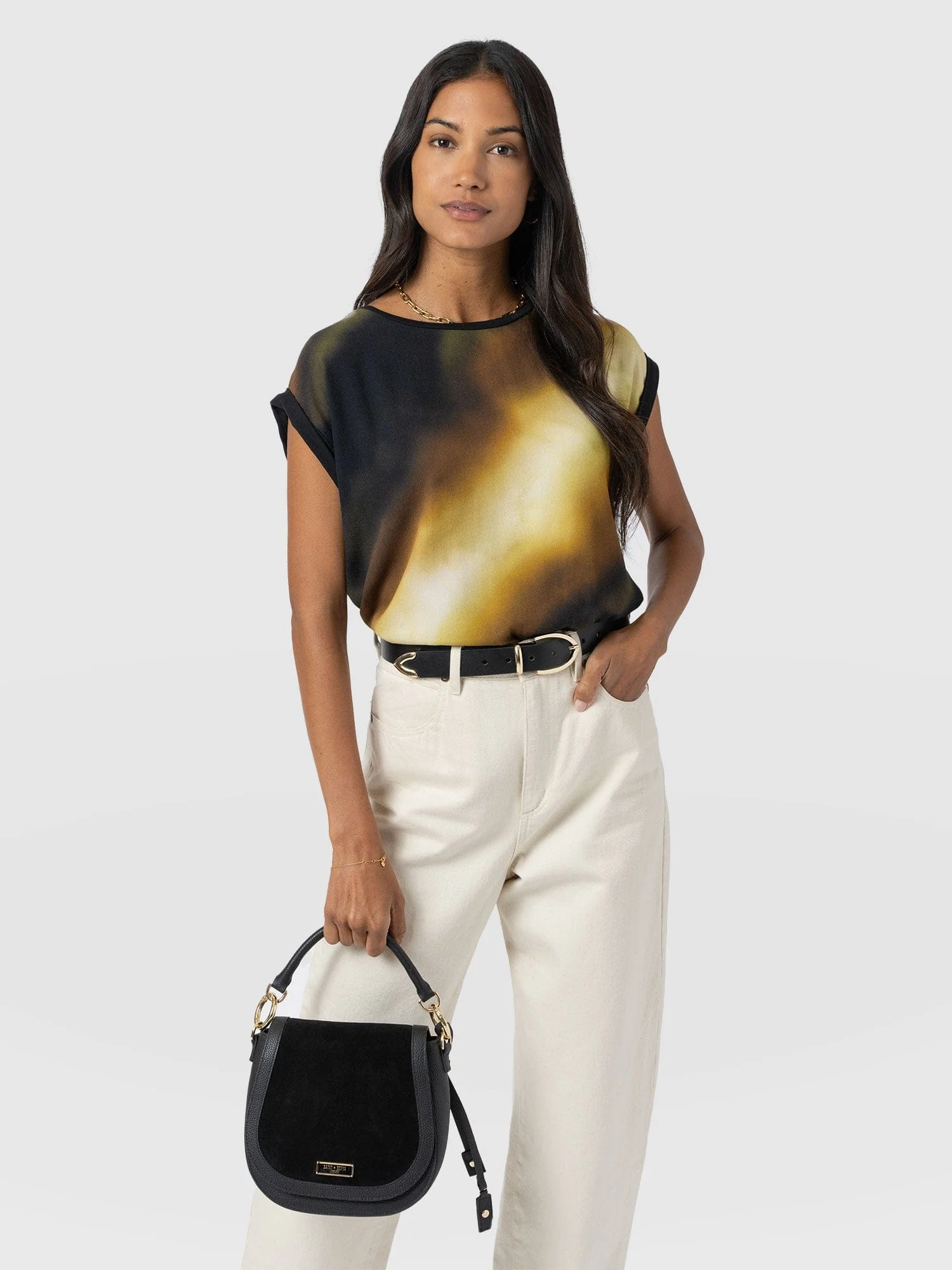 Turn Up Contrast Tee - Yellow Gradient - Image 2
