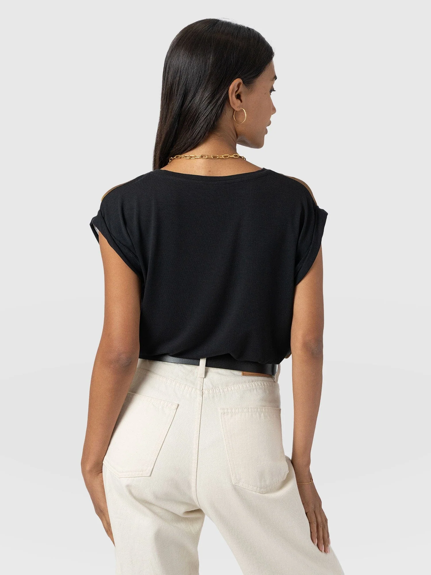 Turn Up Contrast Tee - Yellow Gradient - Image 6