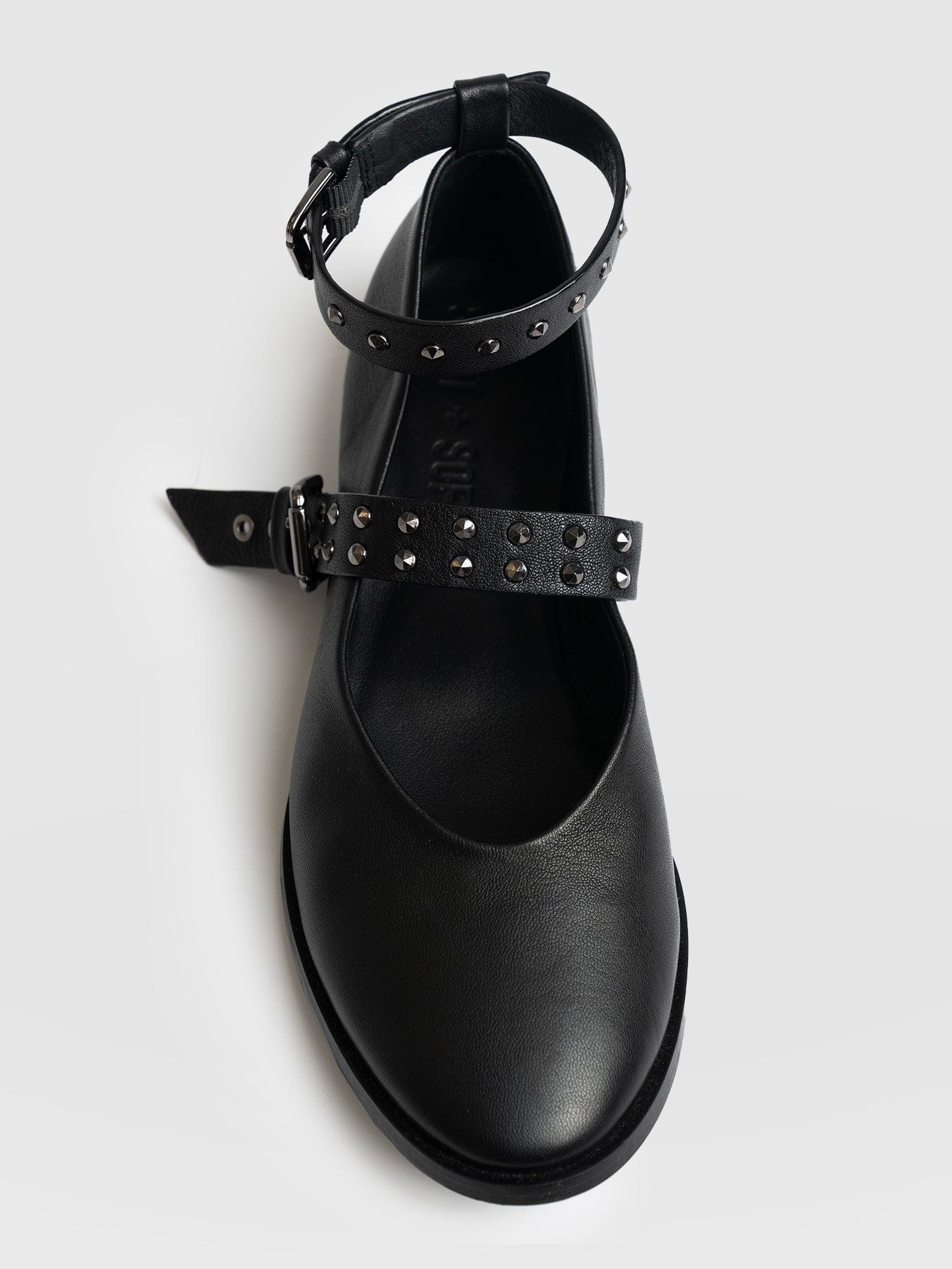 Vega Studded Ballerina Flats - Black - Image 4