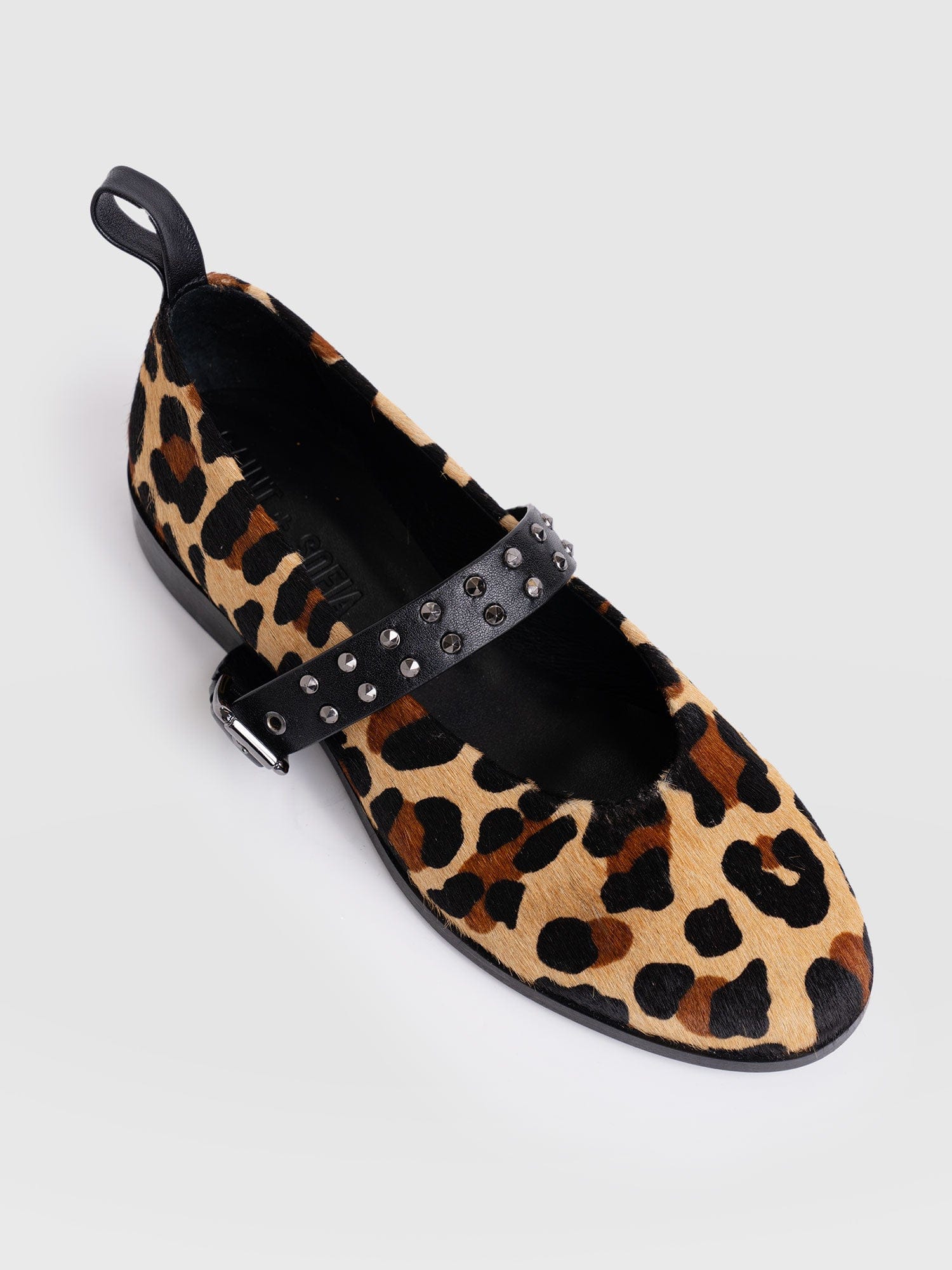 Vega Studded Ballerina Flats - Leopard - Image 4