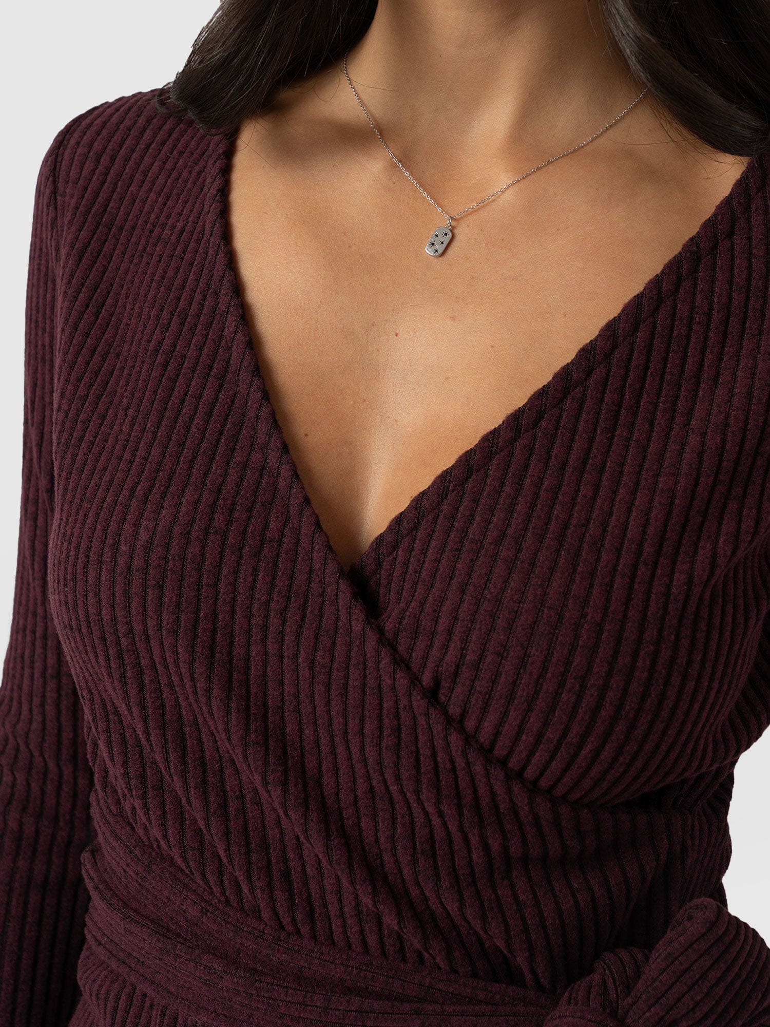 Victory Rib Top - Burgundy - Image 4