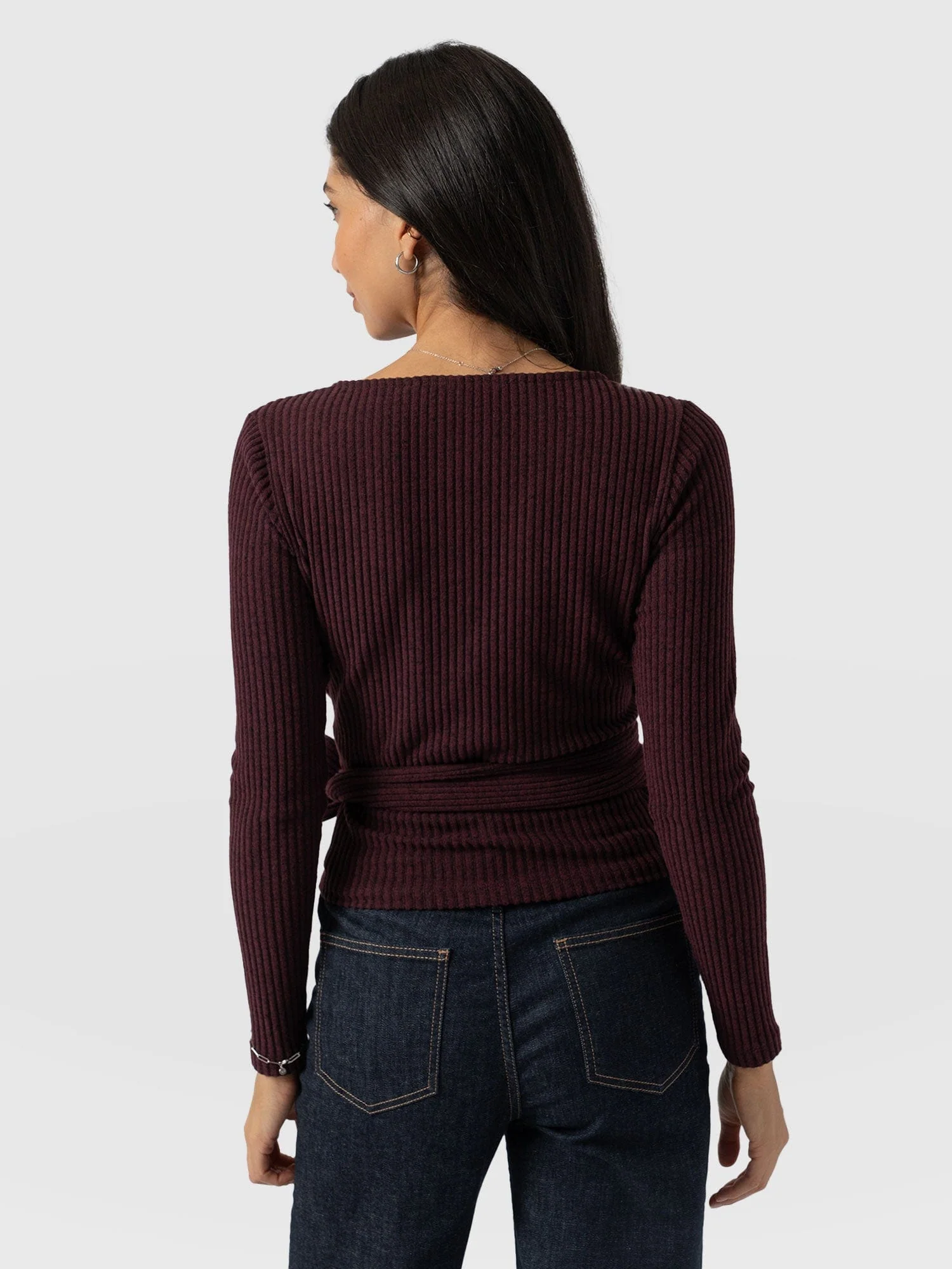 Victory Rib Top - Burgundy - Image 6