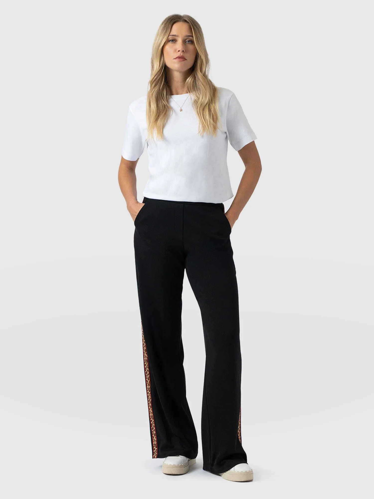 Victory Straight Leg Pant - Black - Leopard