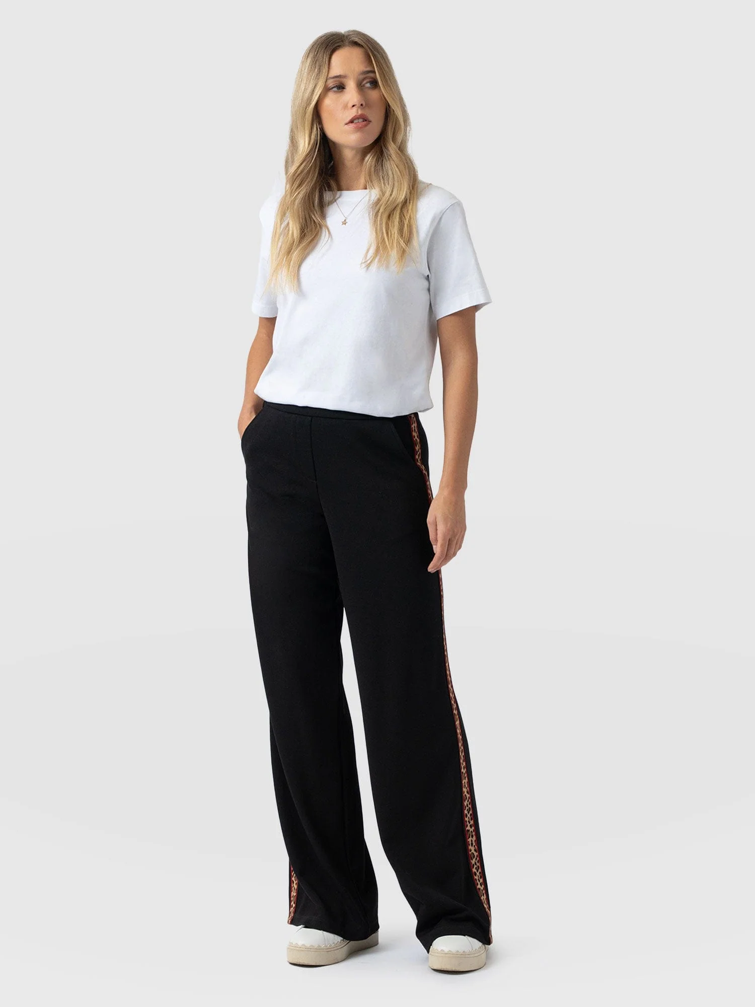 Victory Straight Leg Pant - Black - Leopard - Image 2