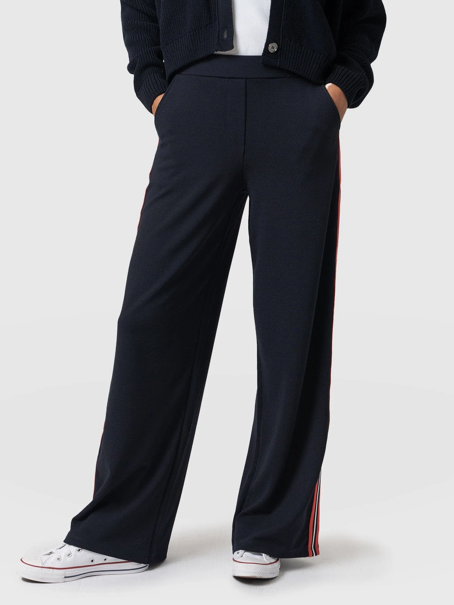 Victory Straight Leg Pant - Navy/Red Stripe - Image 4